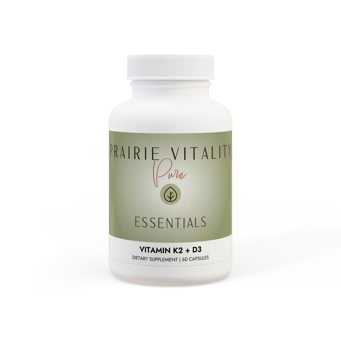 Prairie Vitality Vitamin K2 + D3 Supplement (60 Capsules)