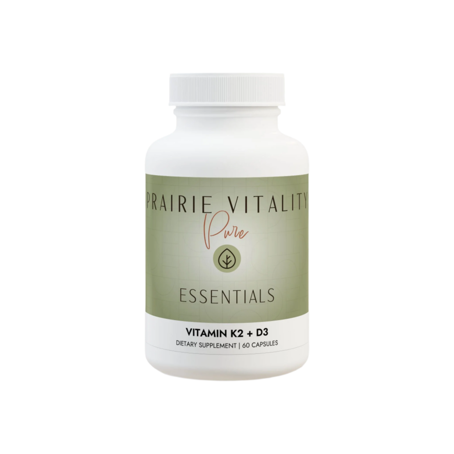 Prairie Vitality Vitamin K2 + D3 Supplement (60 Capsules)