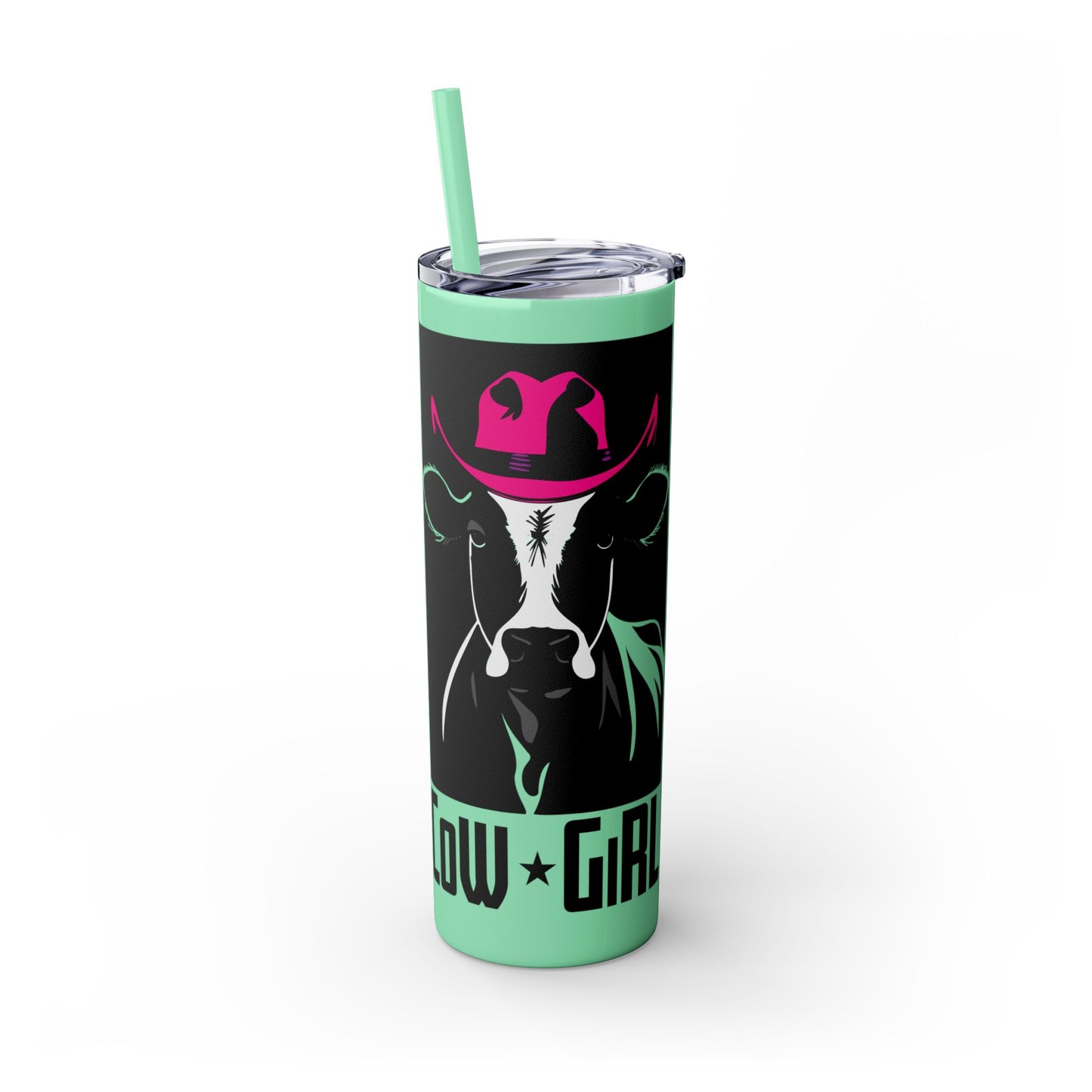 Cow Girl Tumbler with Straw (20oz) - Wyomerican