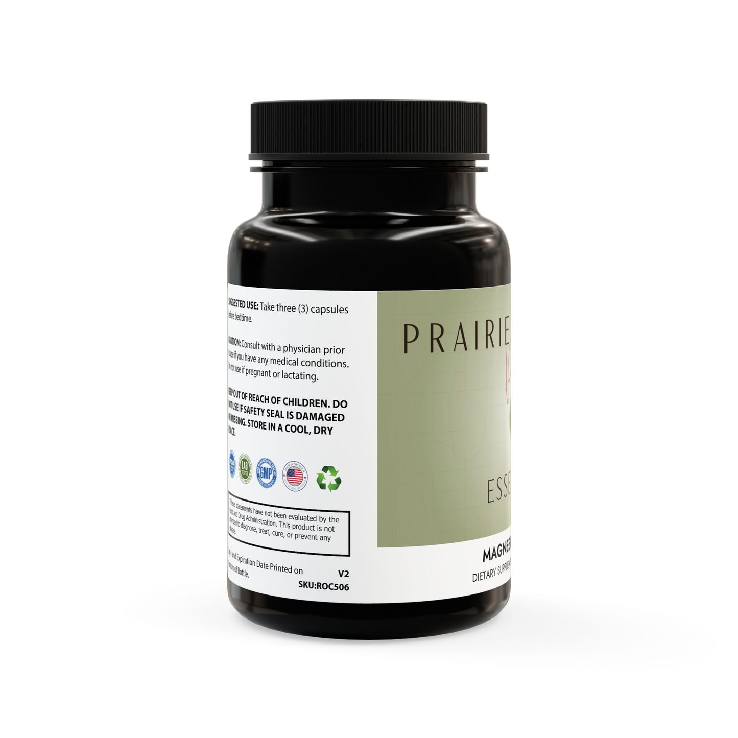 Prairie Vitality Magnesium Zinc Supplement (90 Capsules)