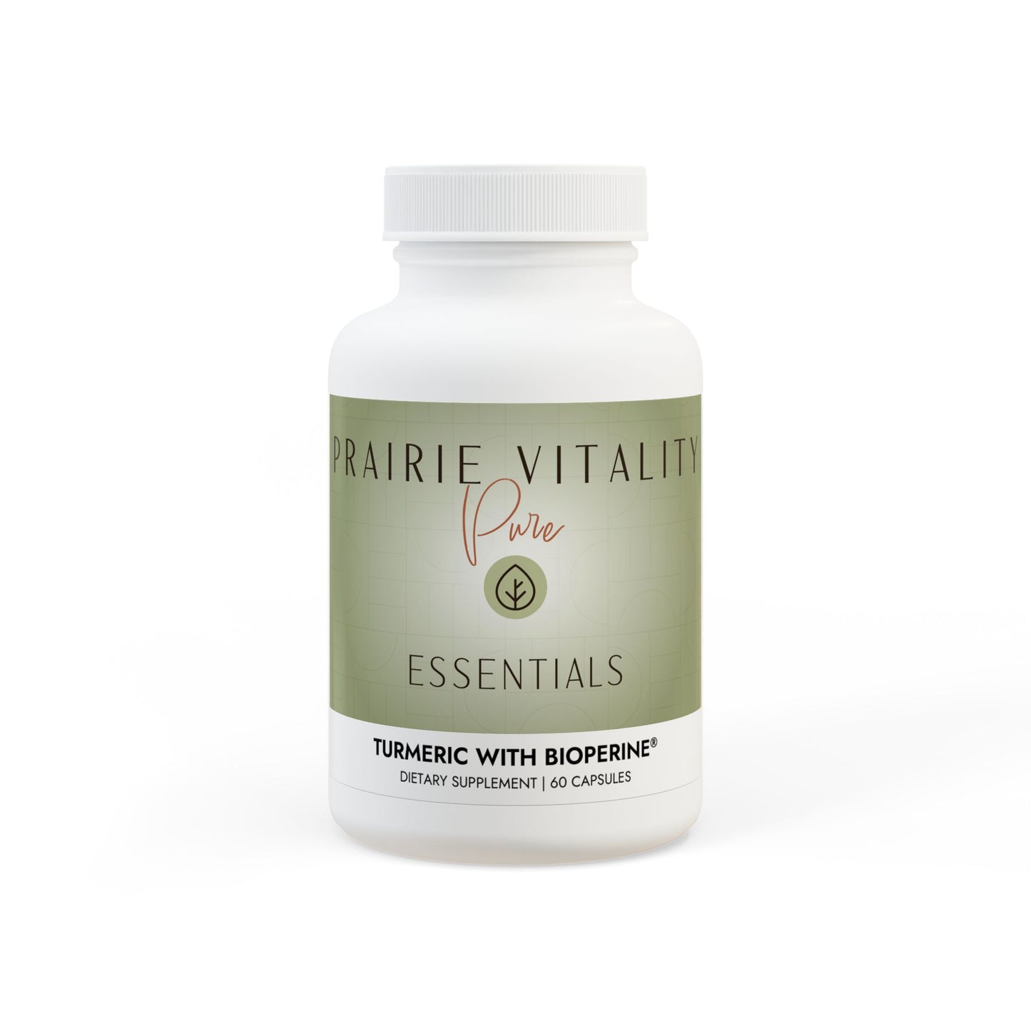 Prairie Vitality Turmeric with BioPerine® (Black Pepper Fruit Extract) Supplement (60 Capsules)