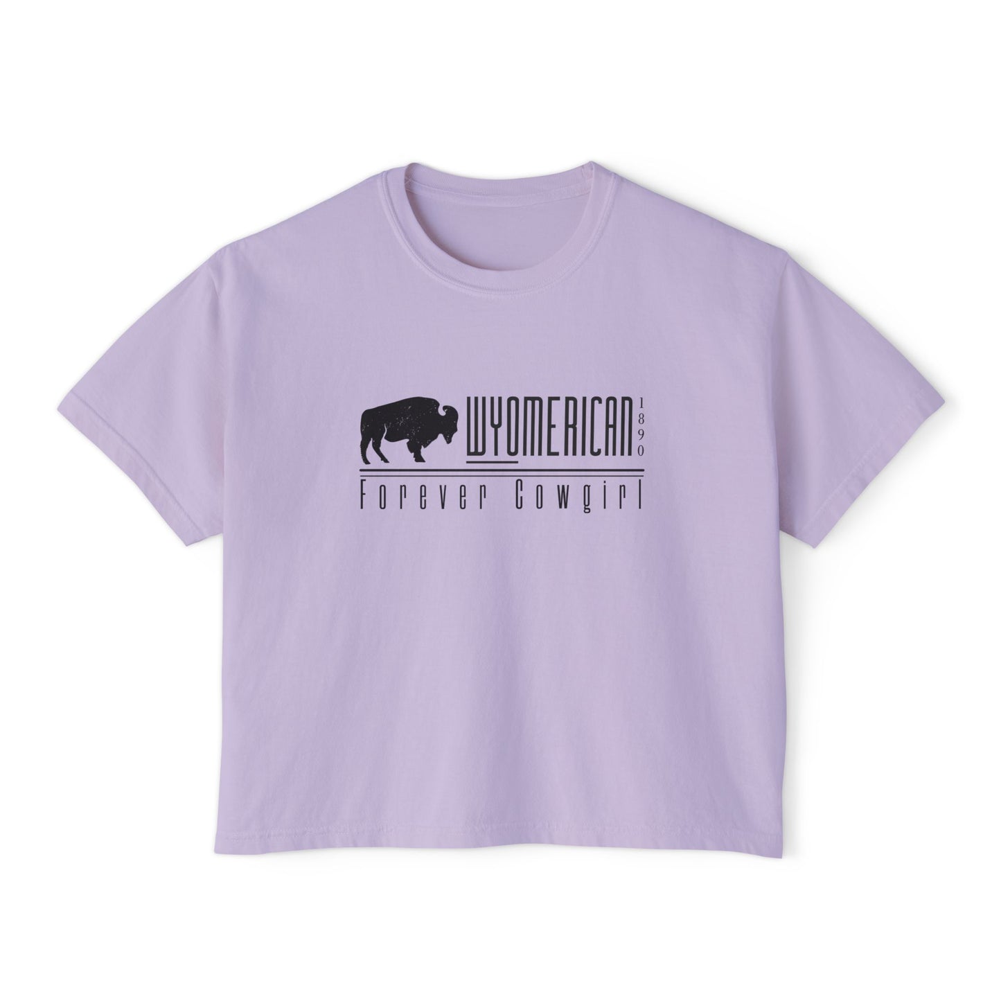 WYO Forever Cowgirl Box Tee - Wyomerican