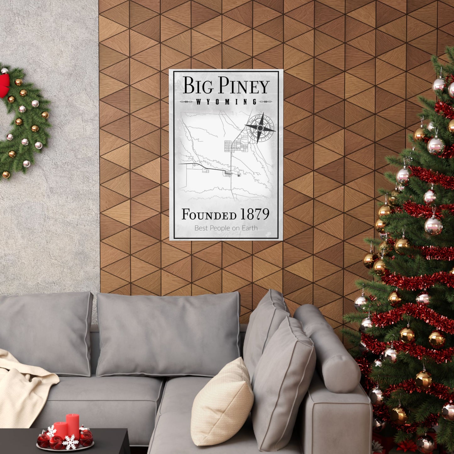 Big Piney Wyoming Map Poster - Wyomerican