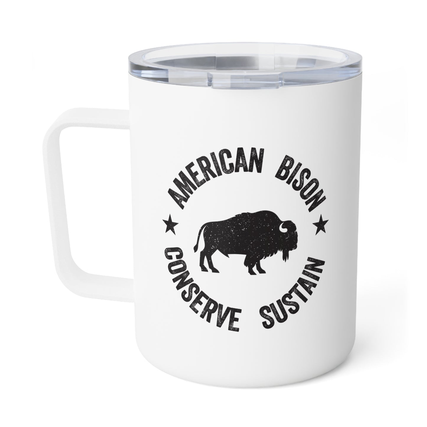 Bison Conservation Insulated Coffee Mug, (10oz)