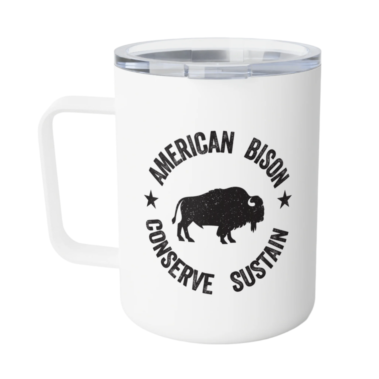 Bison Conservation Insulated Coffee Mug, (10oz)
