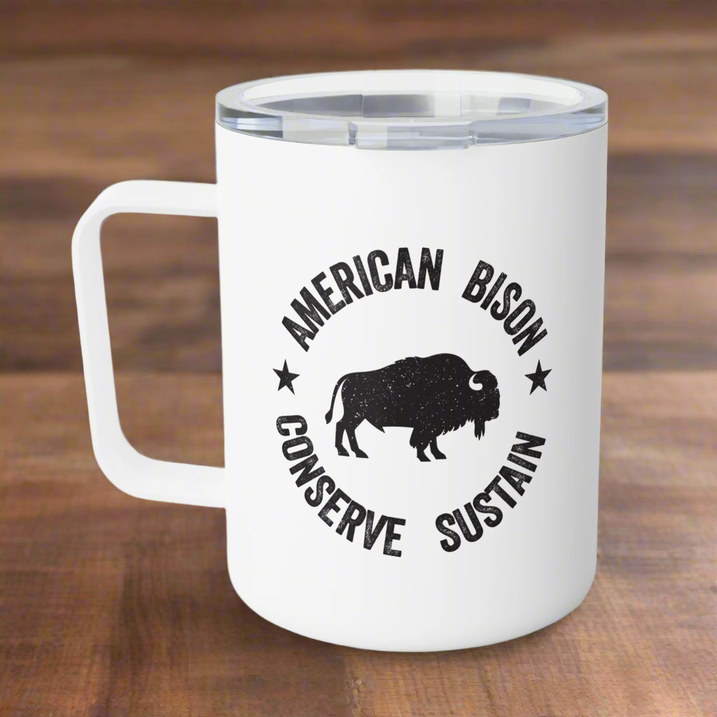 Bison Conservation Insulated Coffee Mug, (10oz)