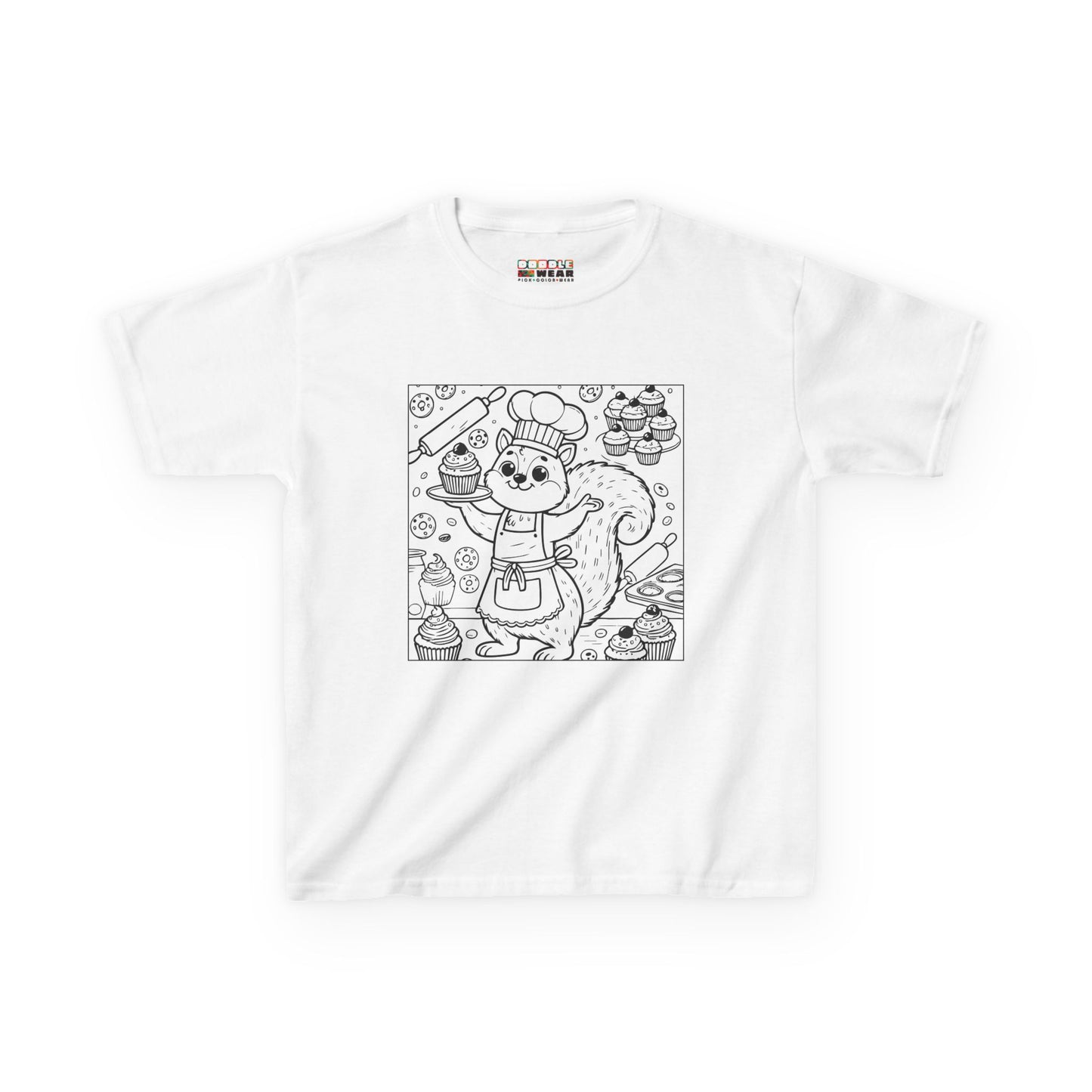 DoodleWear Squirrel Baker Cotton™ Tee Kit