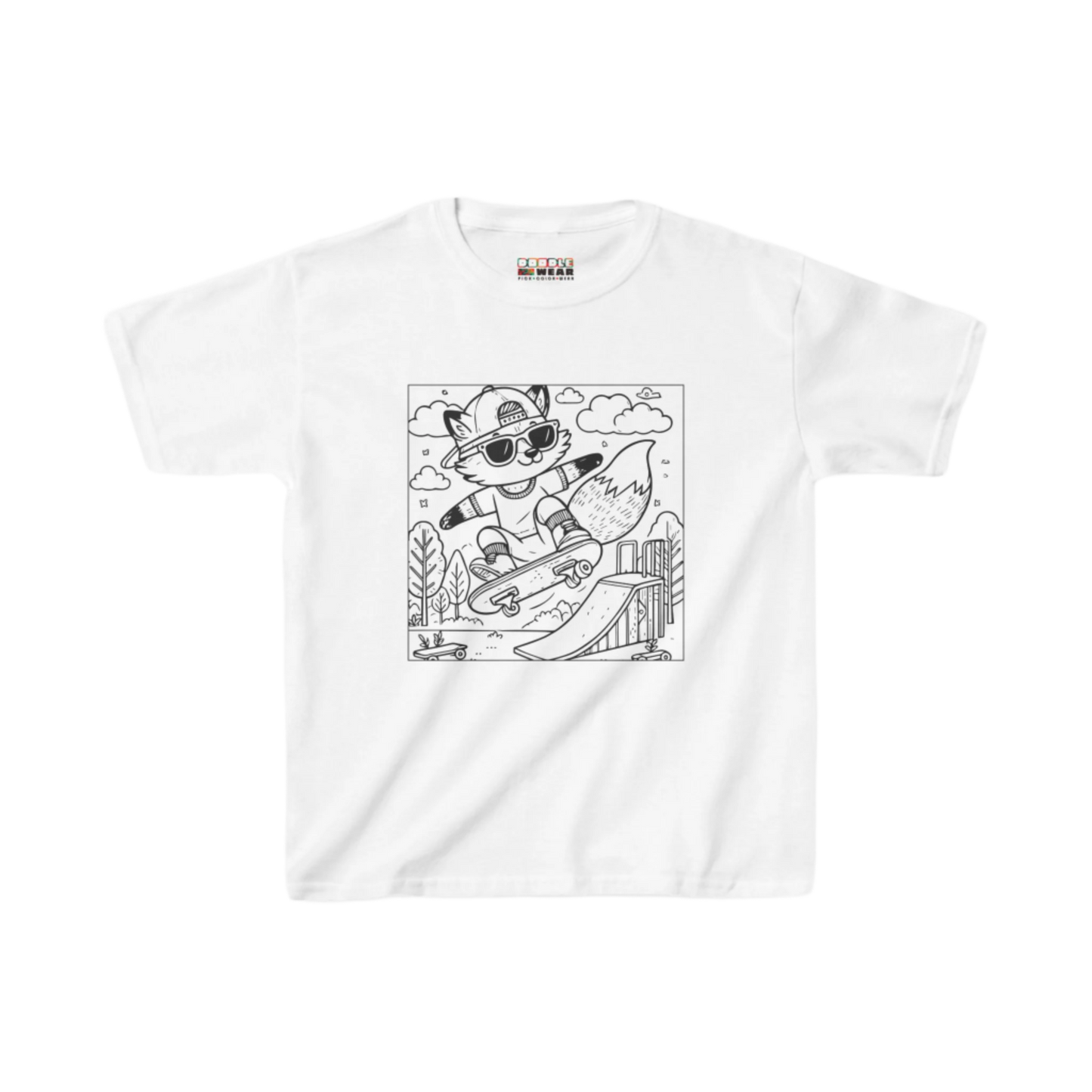 DoodleWear Skateboard Fox Cotton™ Tee Kit