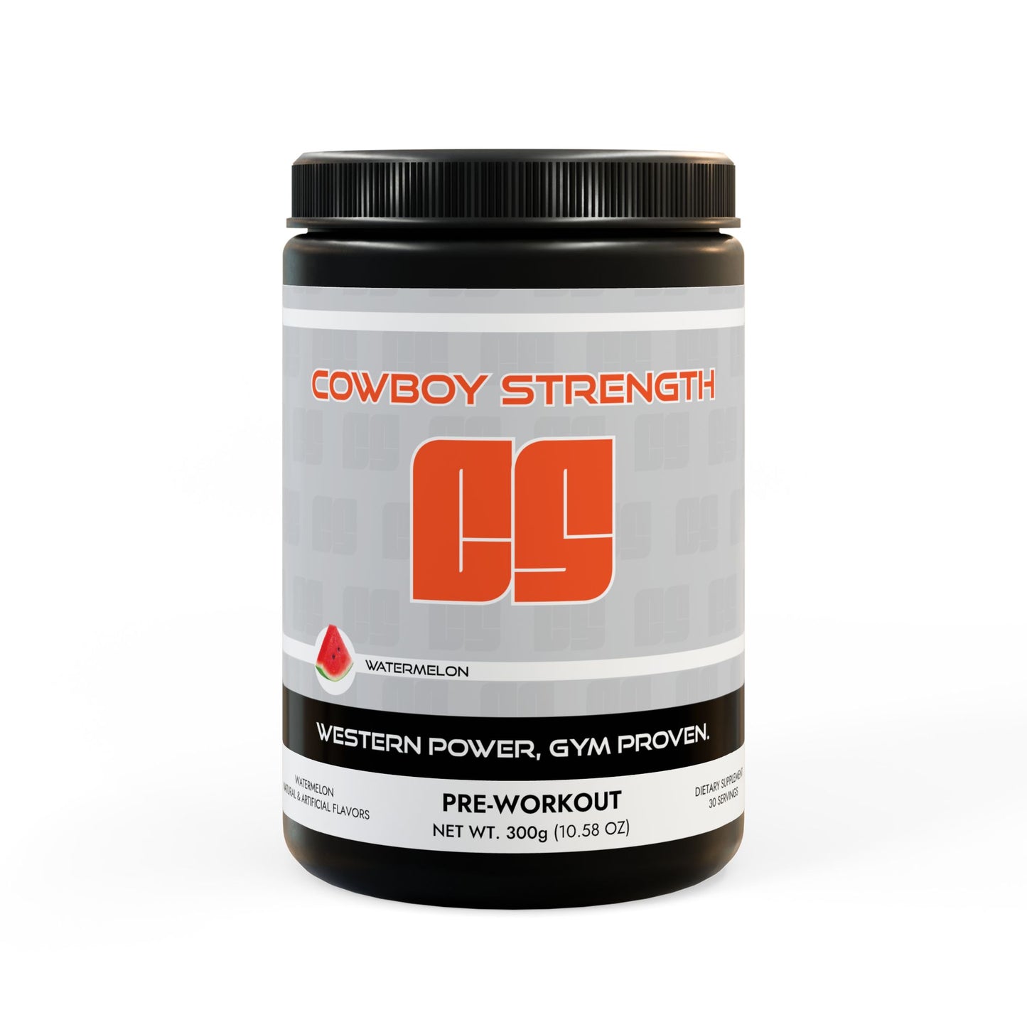 Cowboy Strength Pre-Workout Supplement, Watermelon (300g, 10.58oz)