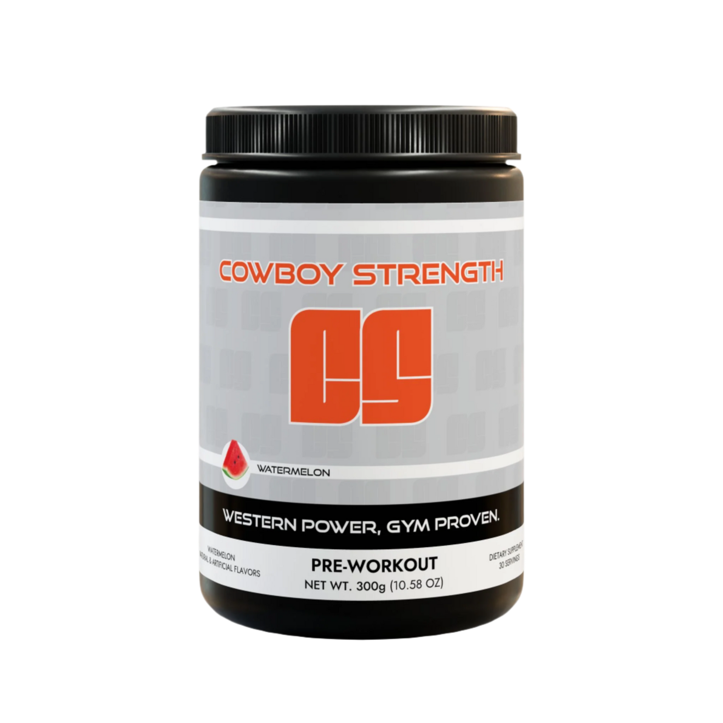 Cowboy Strength Pre-Workout Supplement, Watermelon (300g, 10.58oz)