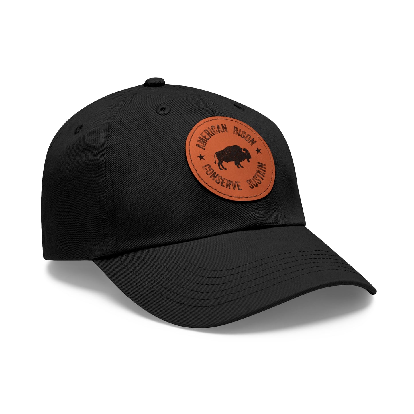 WYO Bison Conservation Cap with Leather Patch