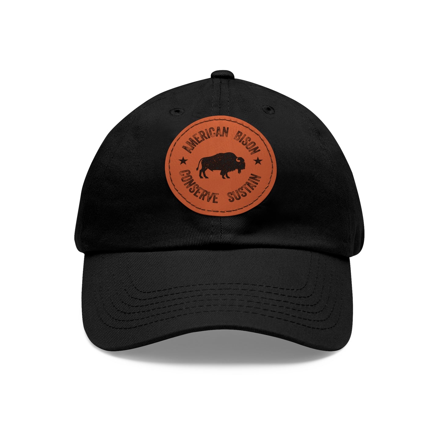 WYO Bison Conservation Cap with Leather Patch
