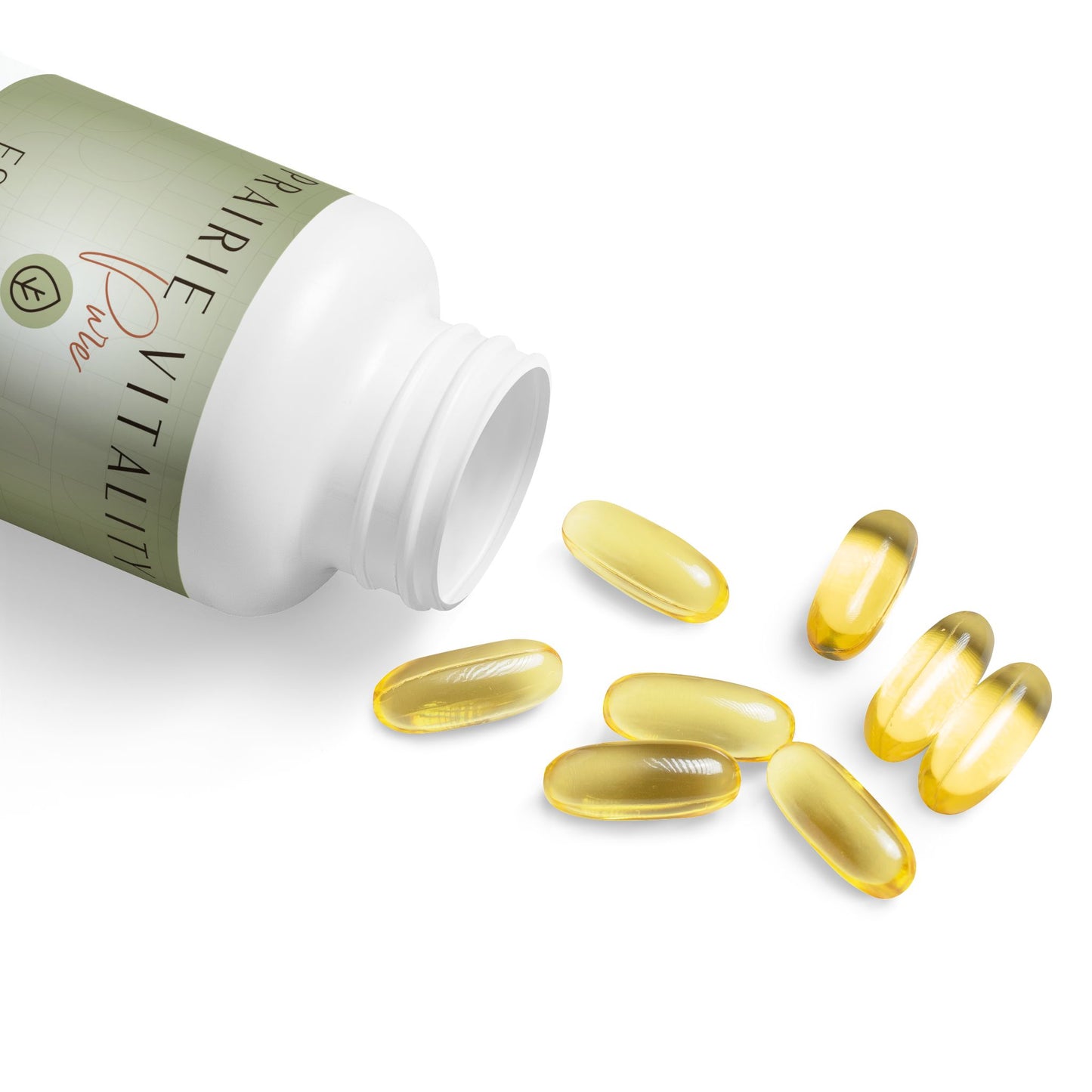 Prairie Vitality Omega 3 Fish Oil Supplement (60 Softgels)