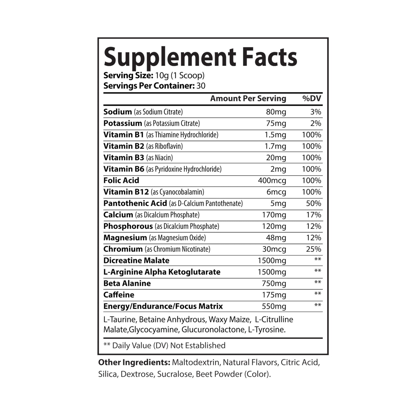 Cowboy Strength Pre-Workout Supplement, Watermelon (300g, 10.58oz)