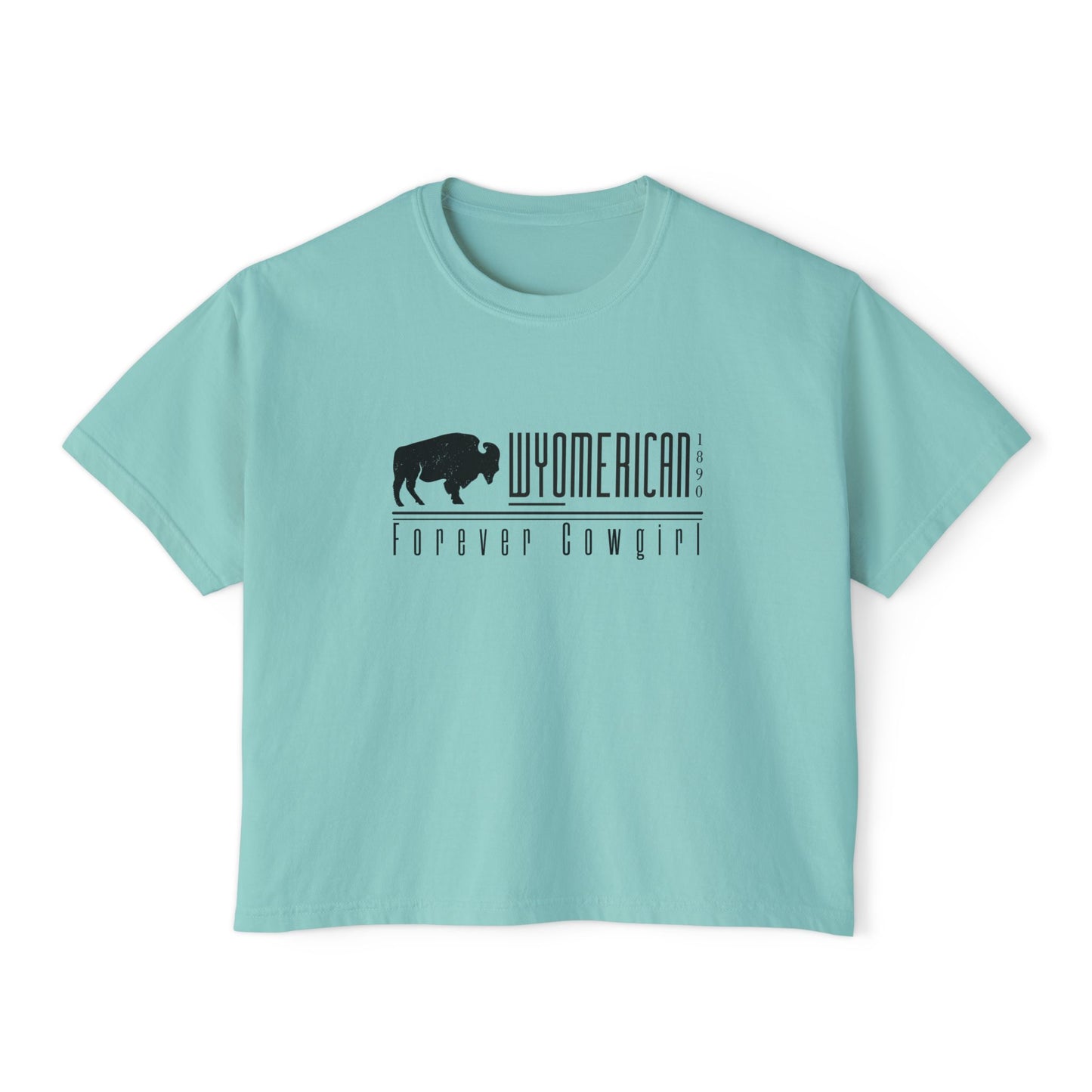 WYO Forever Cowgirl Box Tee - Wyomerican