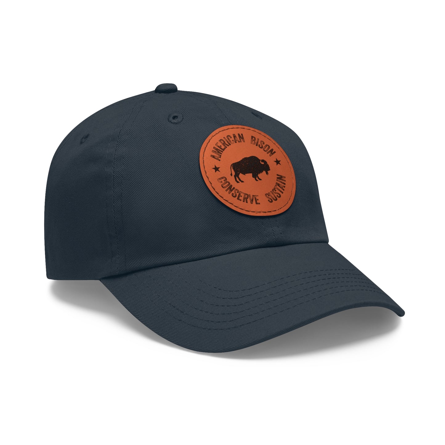 WYO Bison Conservation Cap with Leather Patch