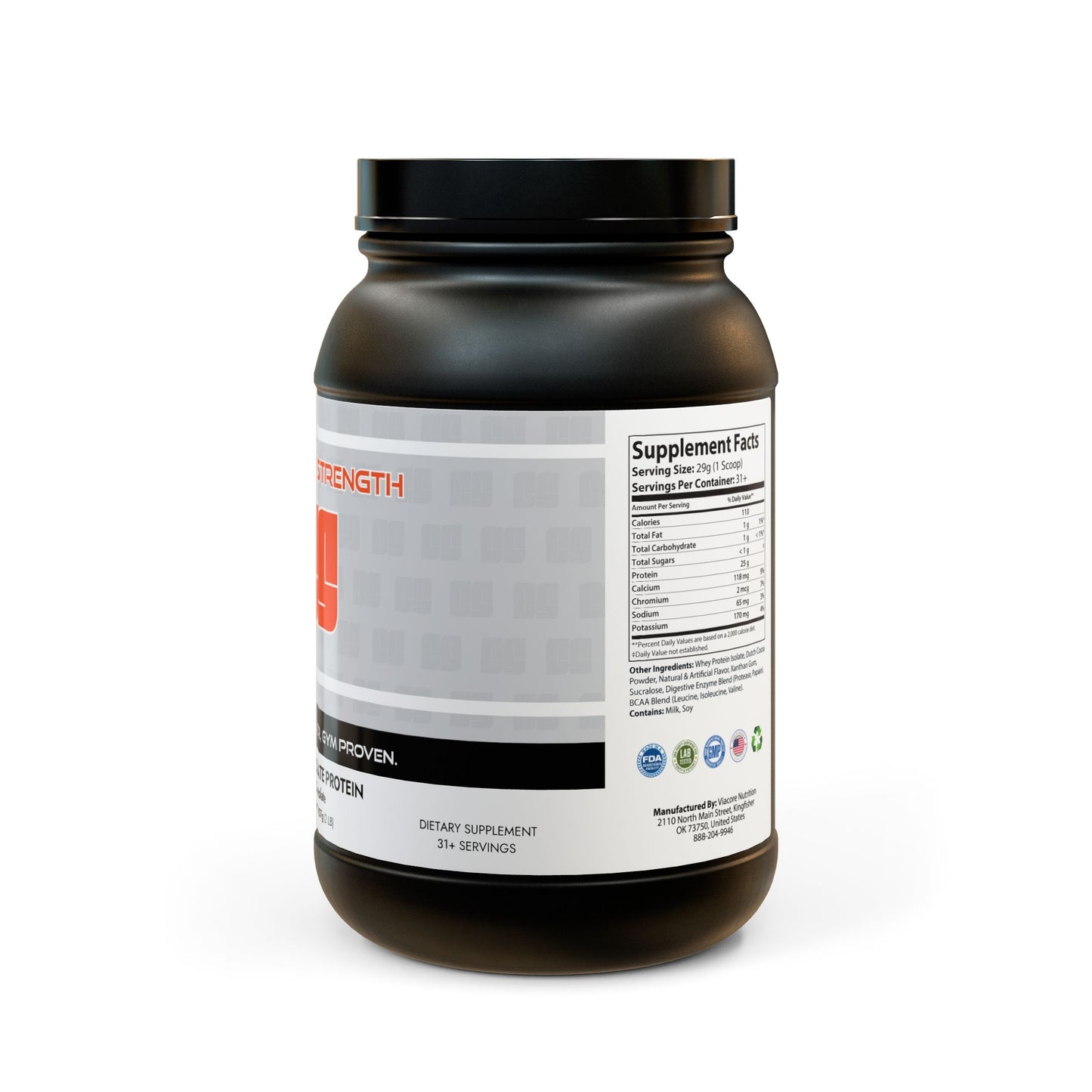 Cowboy Strength Whey Isolate Protein Supplement (907g, 2lb)