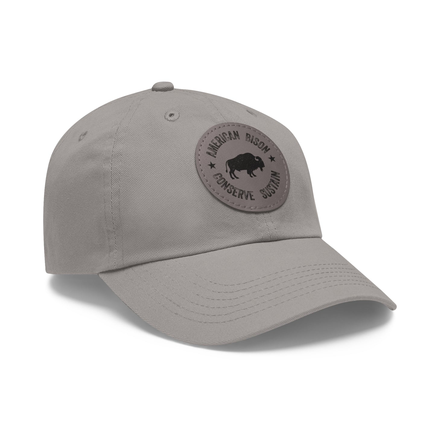 WYO Bison Conservation Cap with Leather Patch
