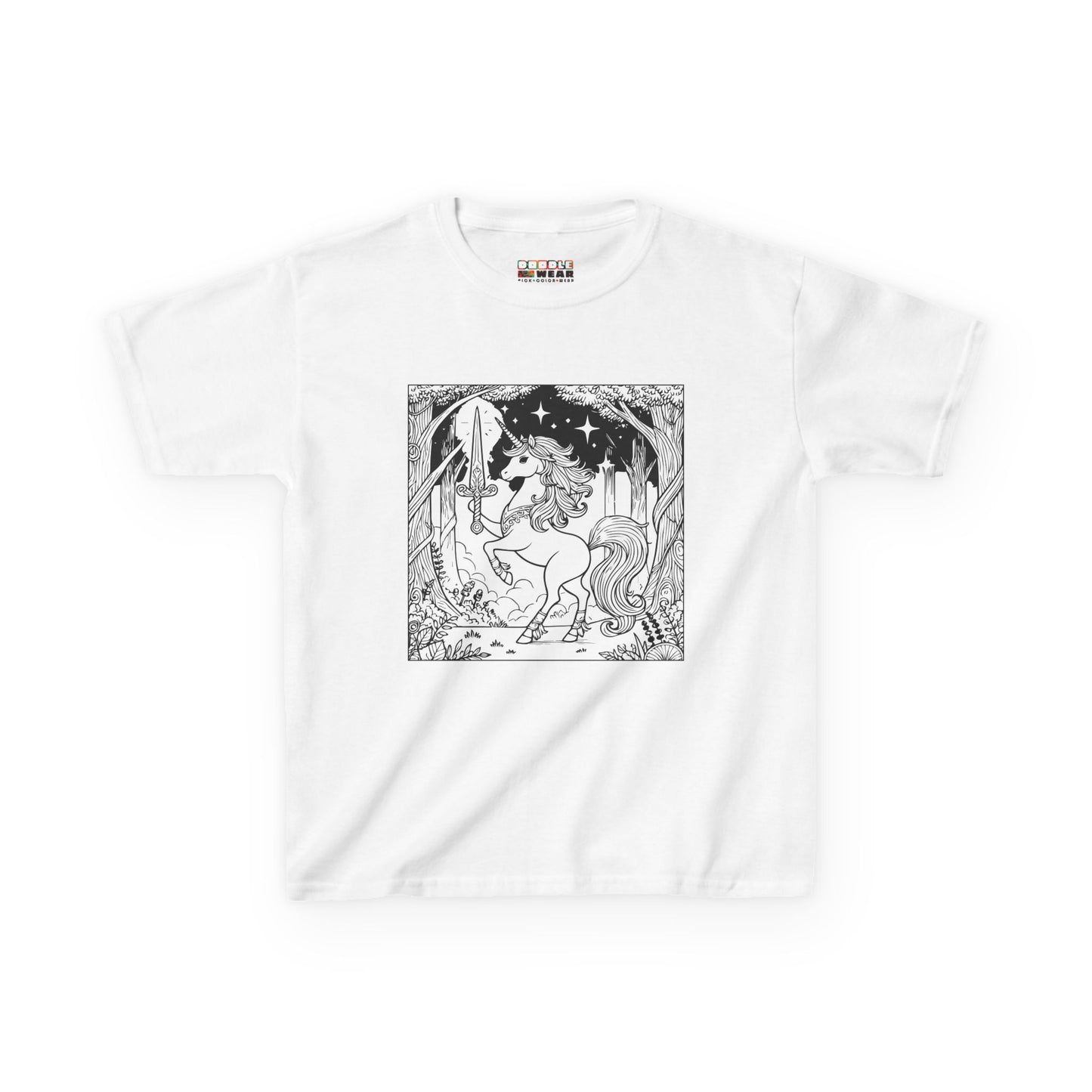 DoodleWear Magical Unicorn Cotton T-Shirt Kit