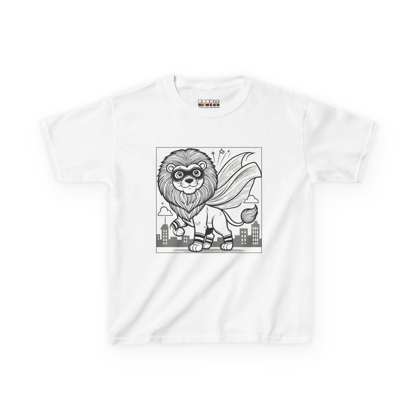 DoodleWear Lion Superhero Cotton T-Shirt Kit