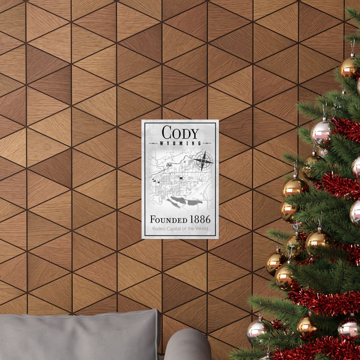 Cody Wyoming Map Poster - Wyomerican