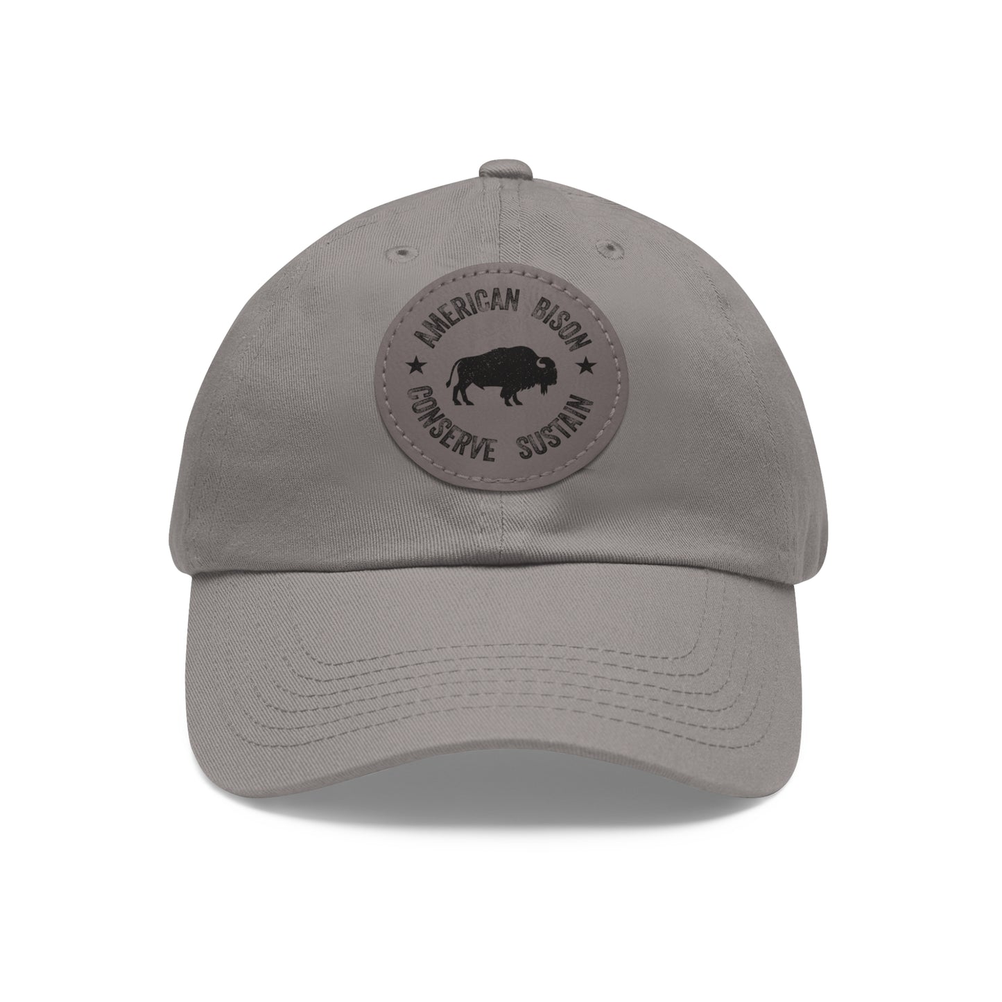 WYO Bison Conservation Cap with Leather Patch