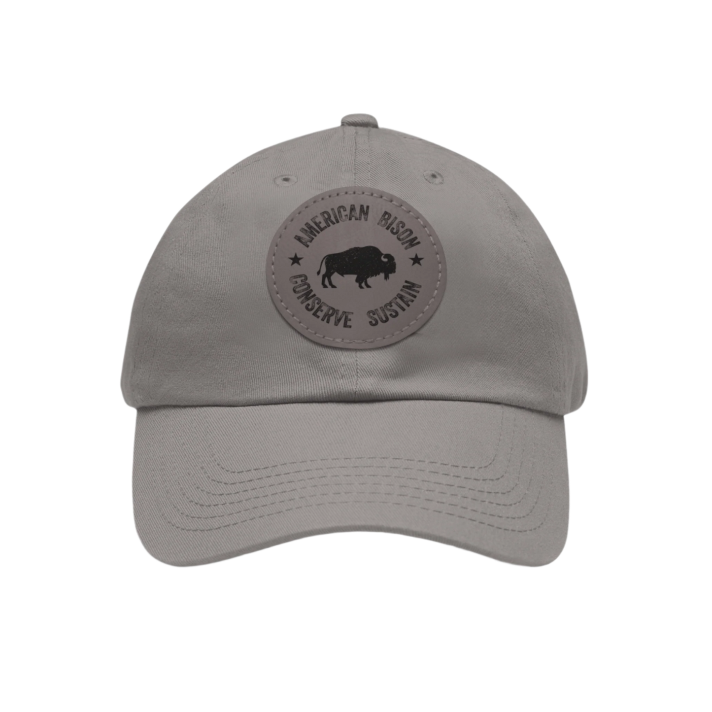 WYO Bison Conservation Cap with Leather Patch