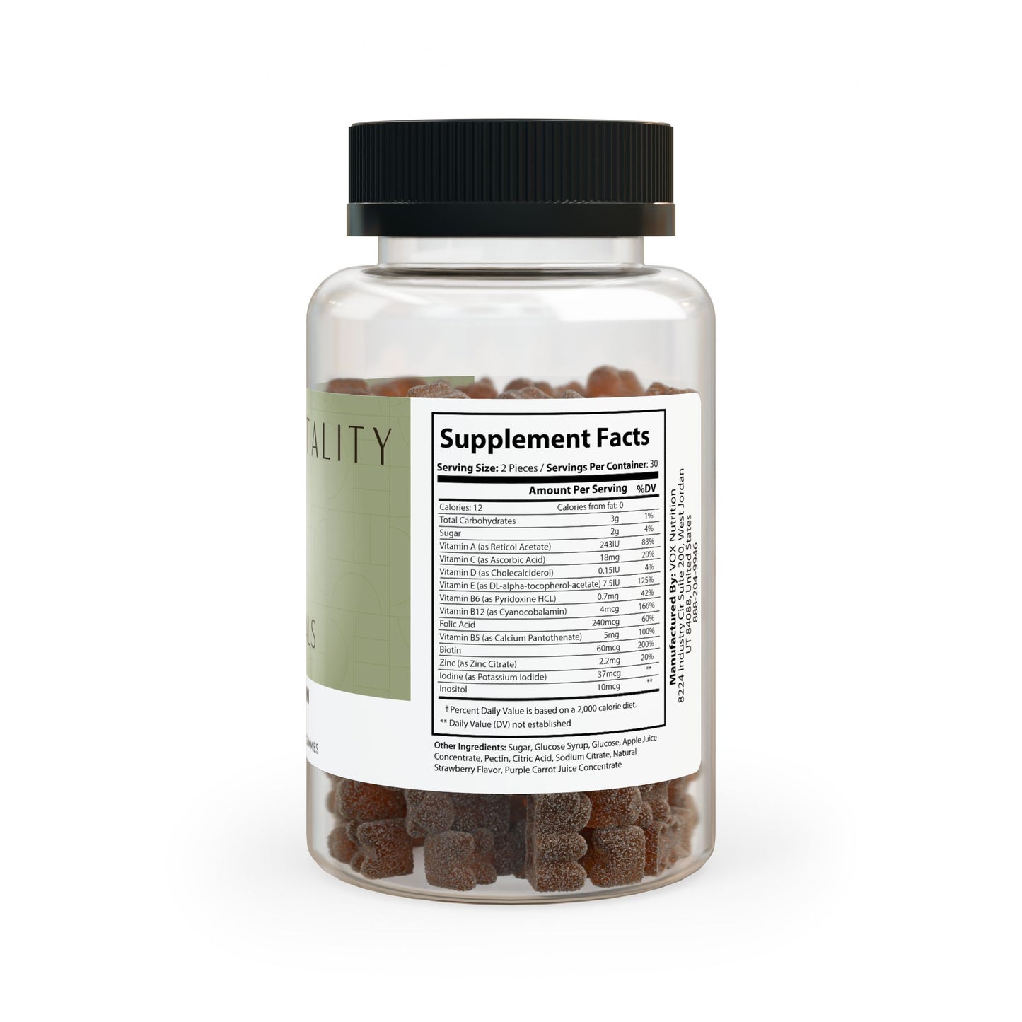 Prairie Vitality Multivitamin Gummies for Adults (60 Gummies)