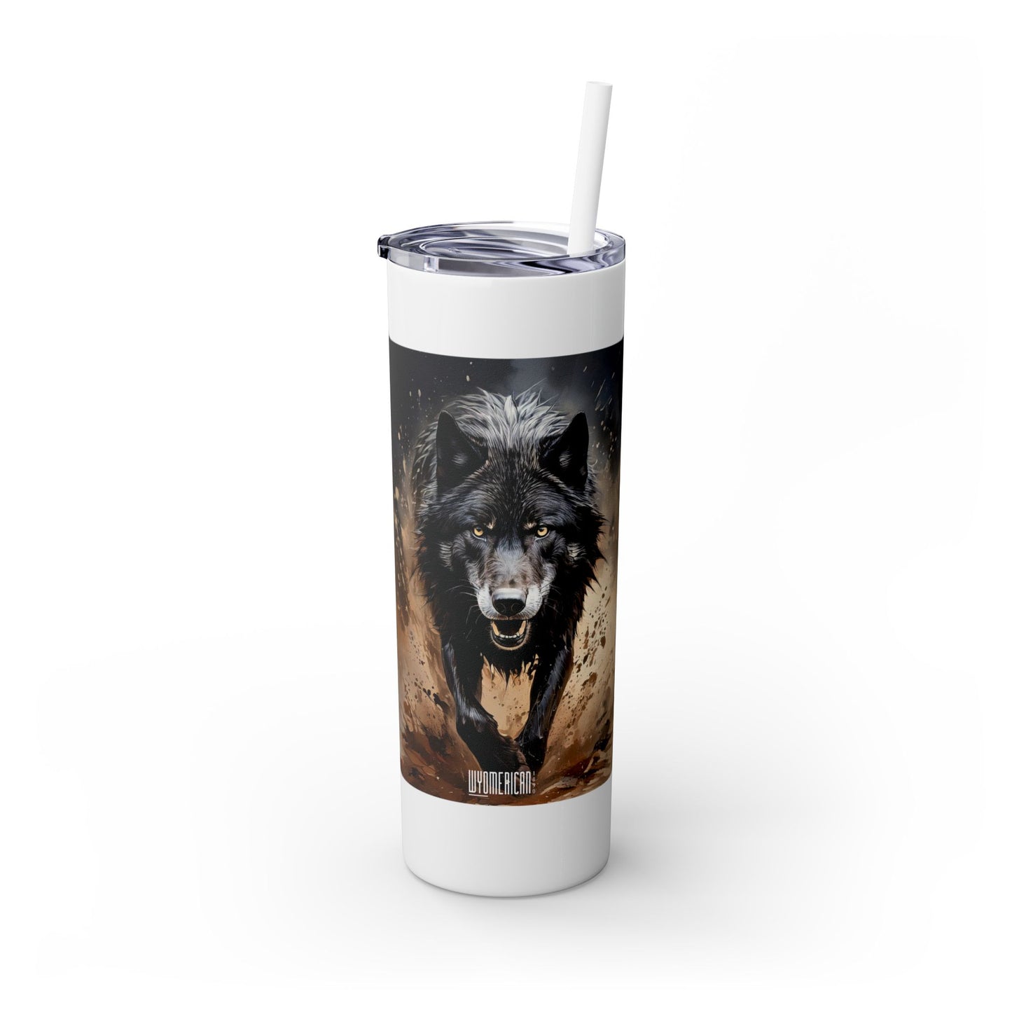 Wildlife Black Timber Wolf Tumbler - Wyomerican