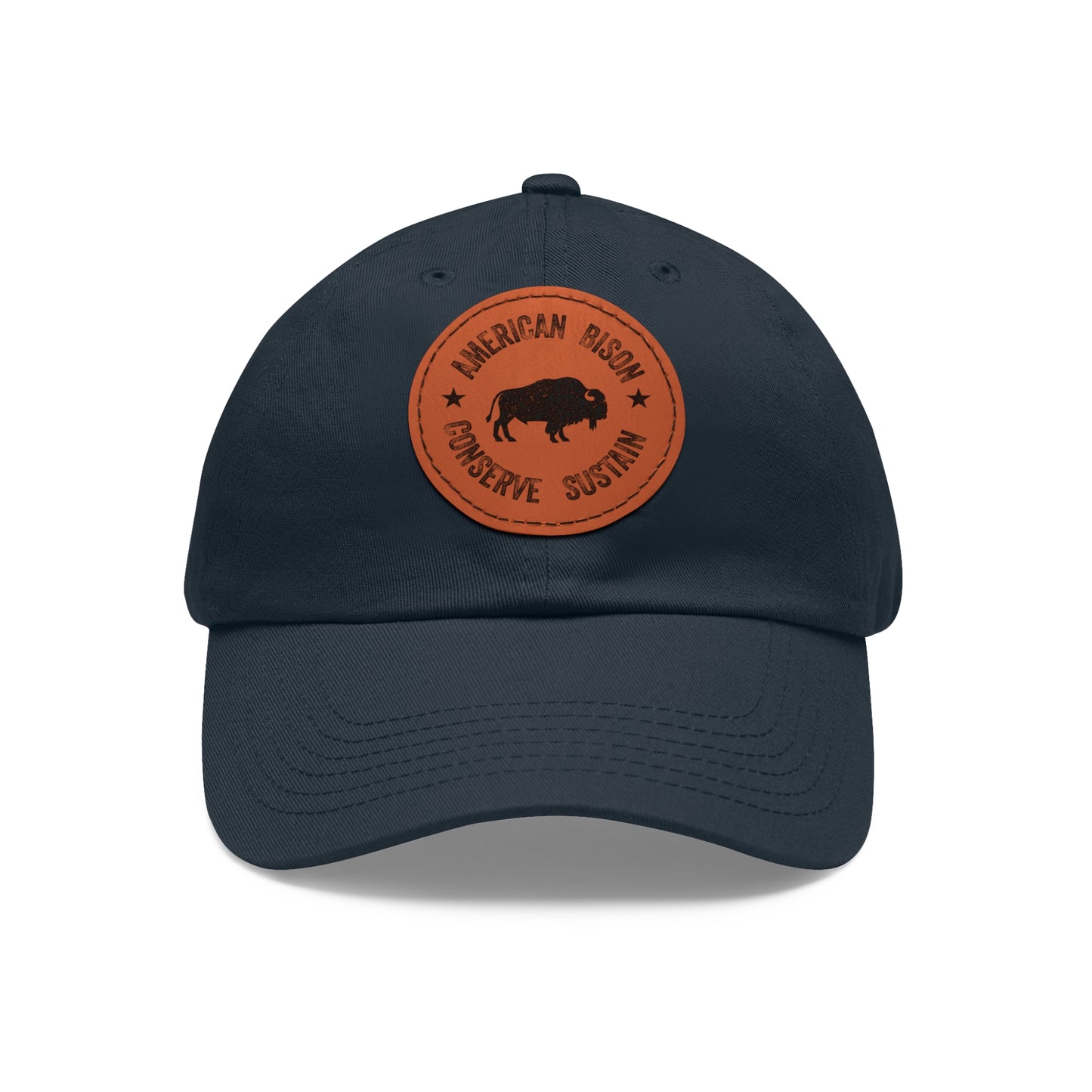 WYO Bison Conservation Cap with Leather Patch
