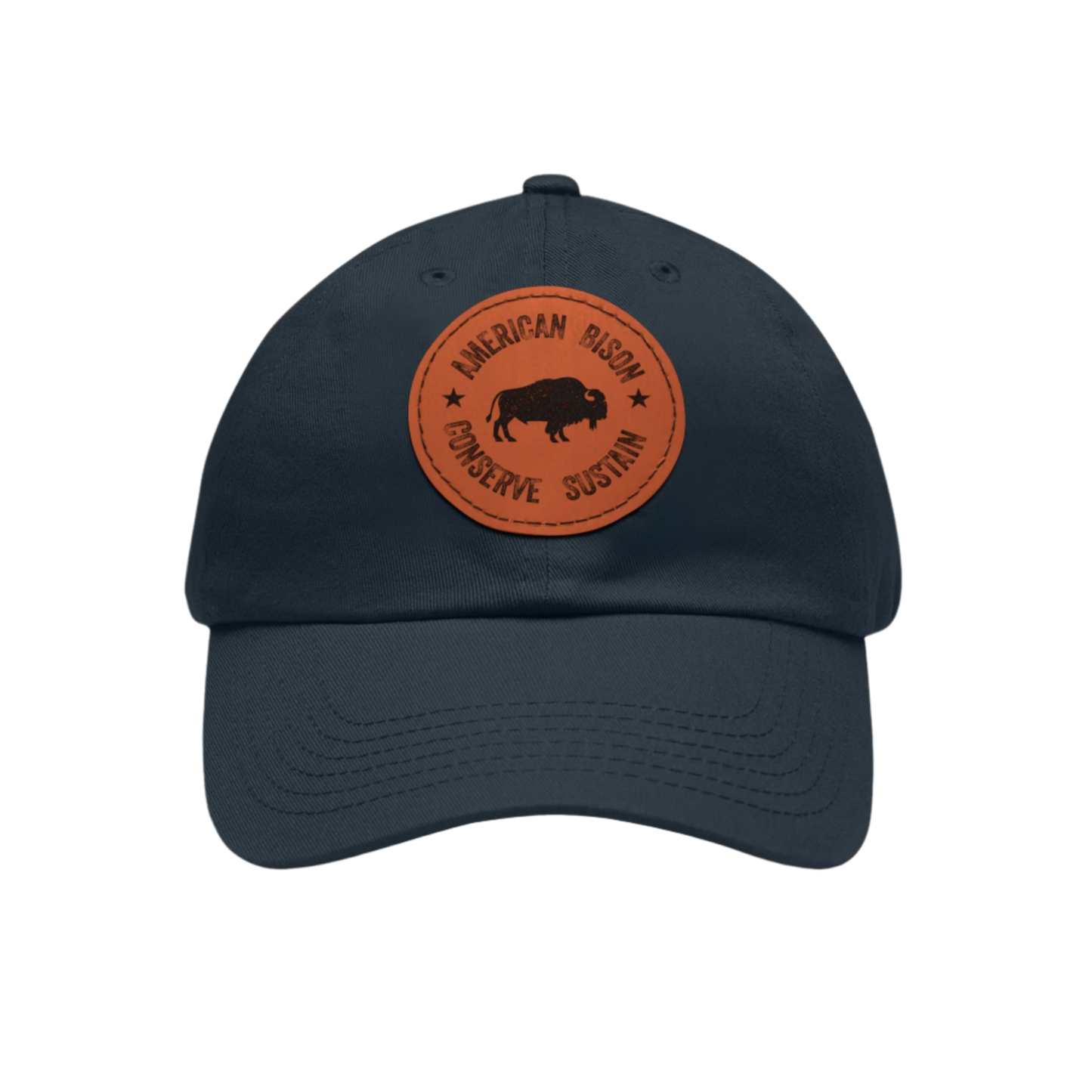 WYO Bison Conservation Cap with Leather Patch