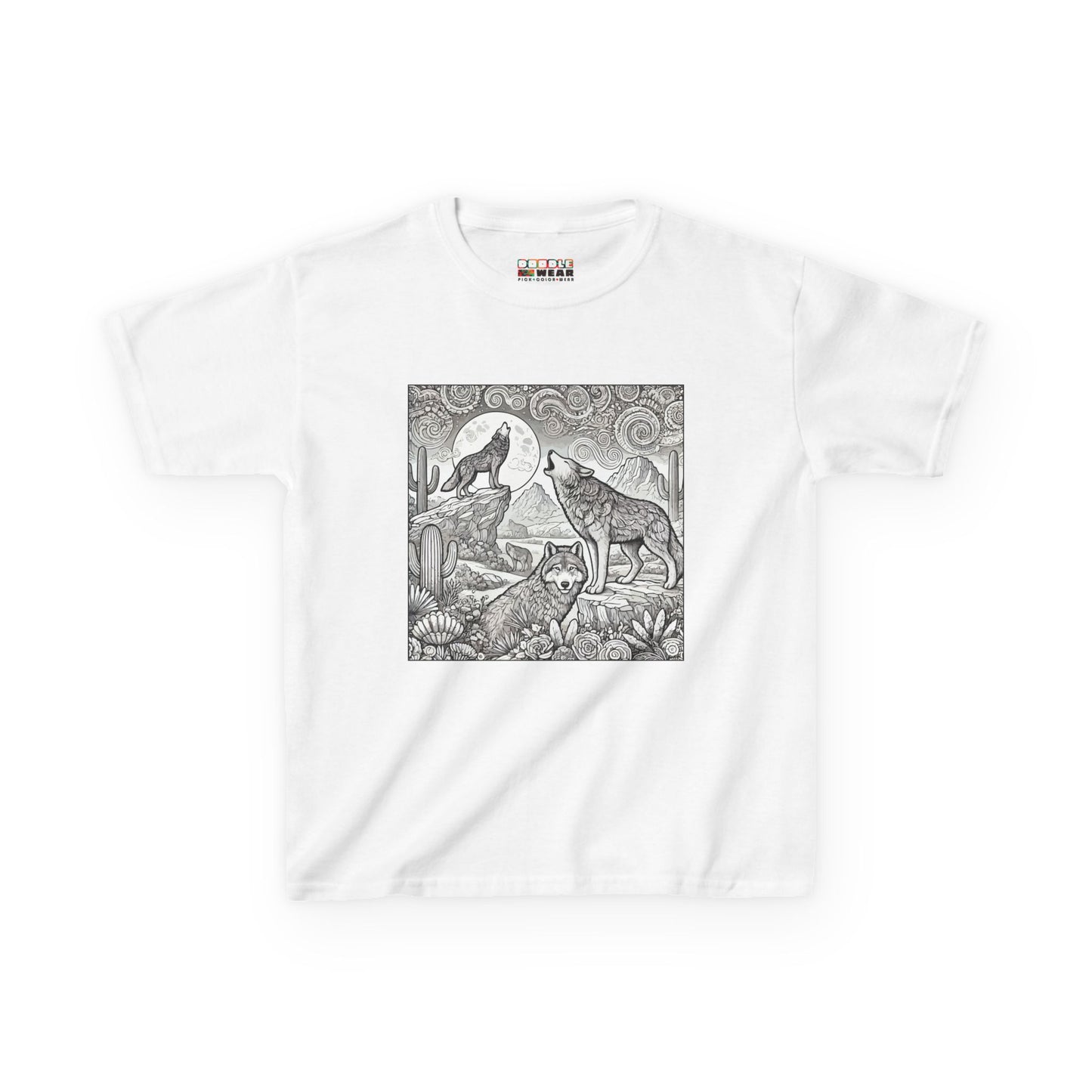 DoodleWear Desert Wolves Cotton™ Tee Kit