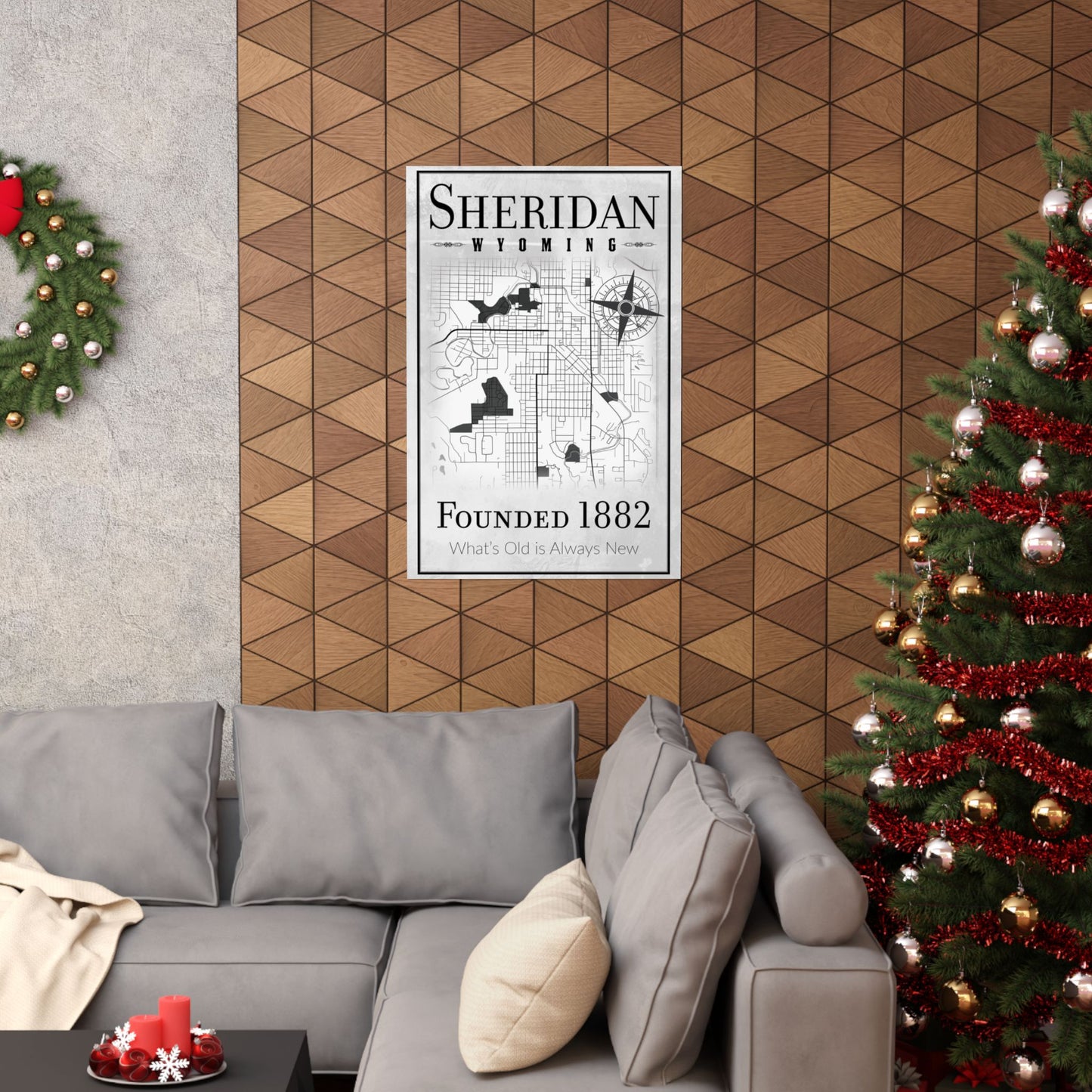 Sheridan Wyoming Map Poster - Wyomerican