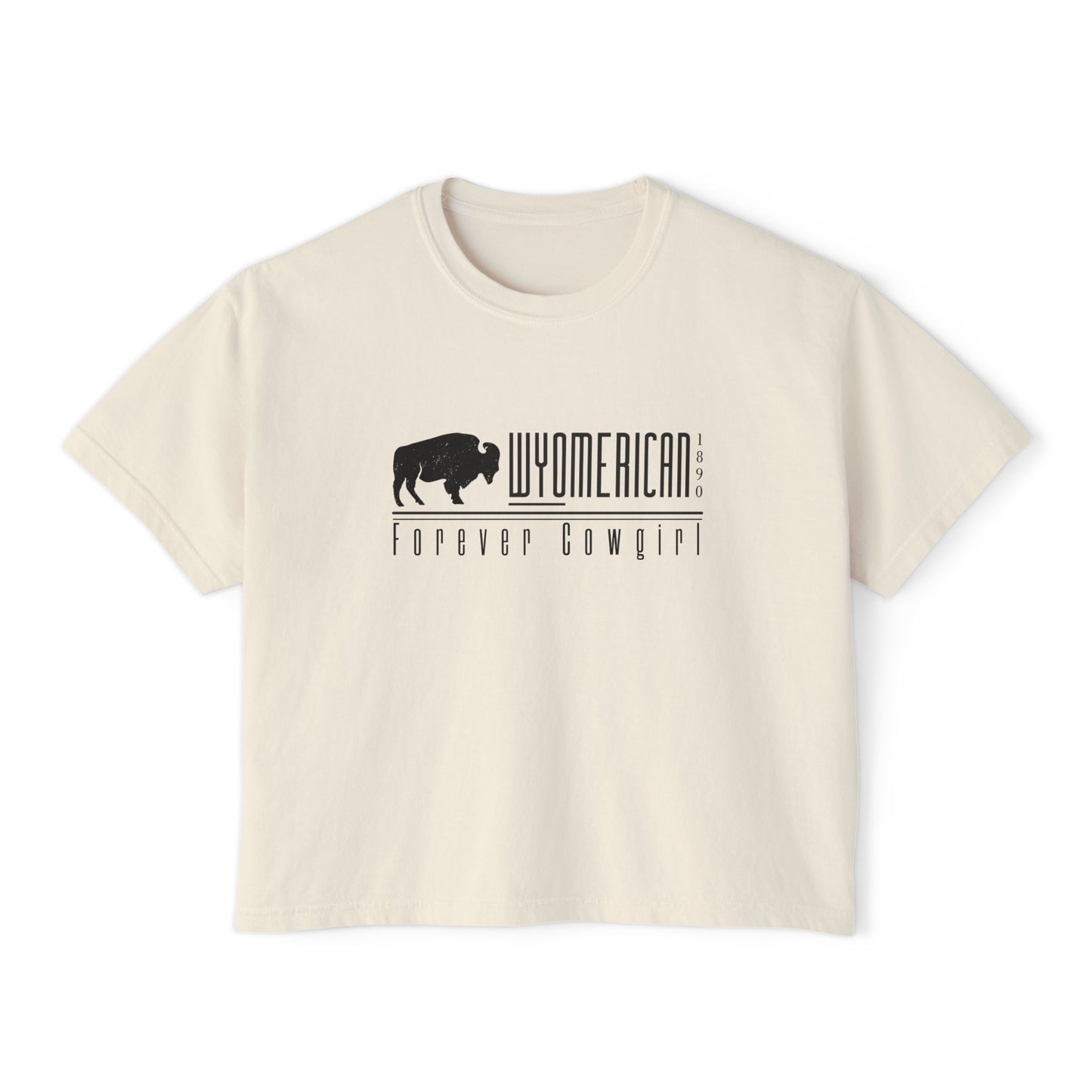 WYO Forever Cowgirl Box Tee - Wyomerican