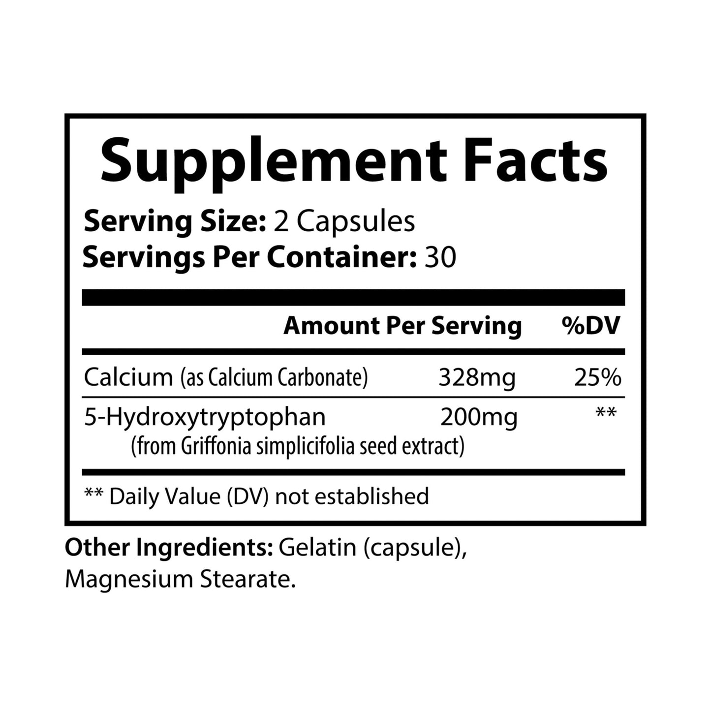 Prairie Vitality 5-HTP Supplement (60 Capsules)