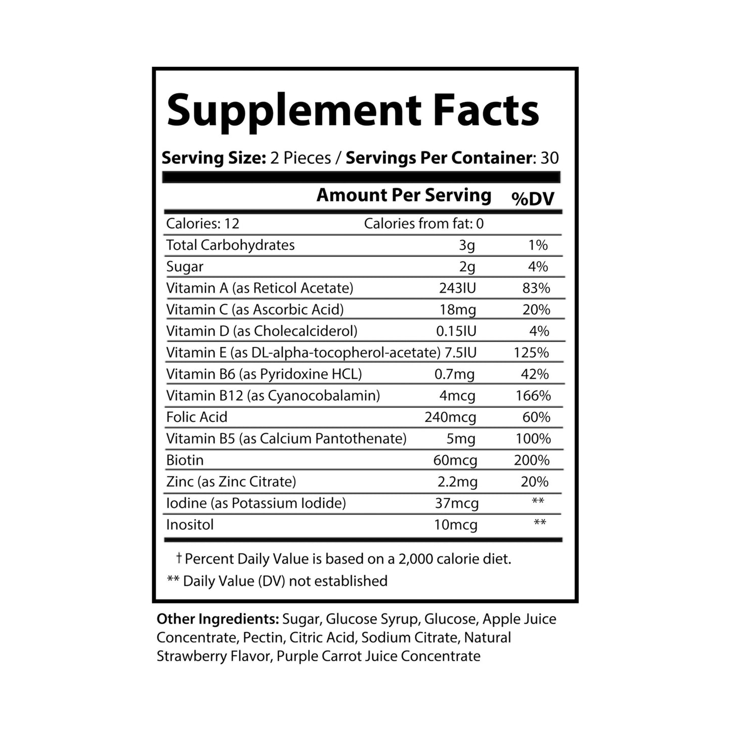 Prairie Vitality Multivitamin Gummies for Adults (60 Gummies)