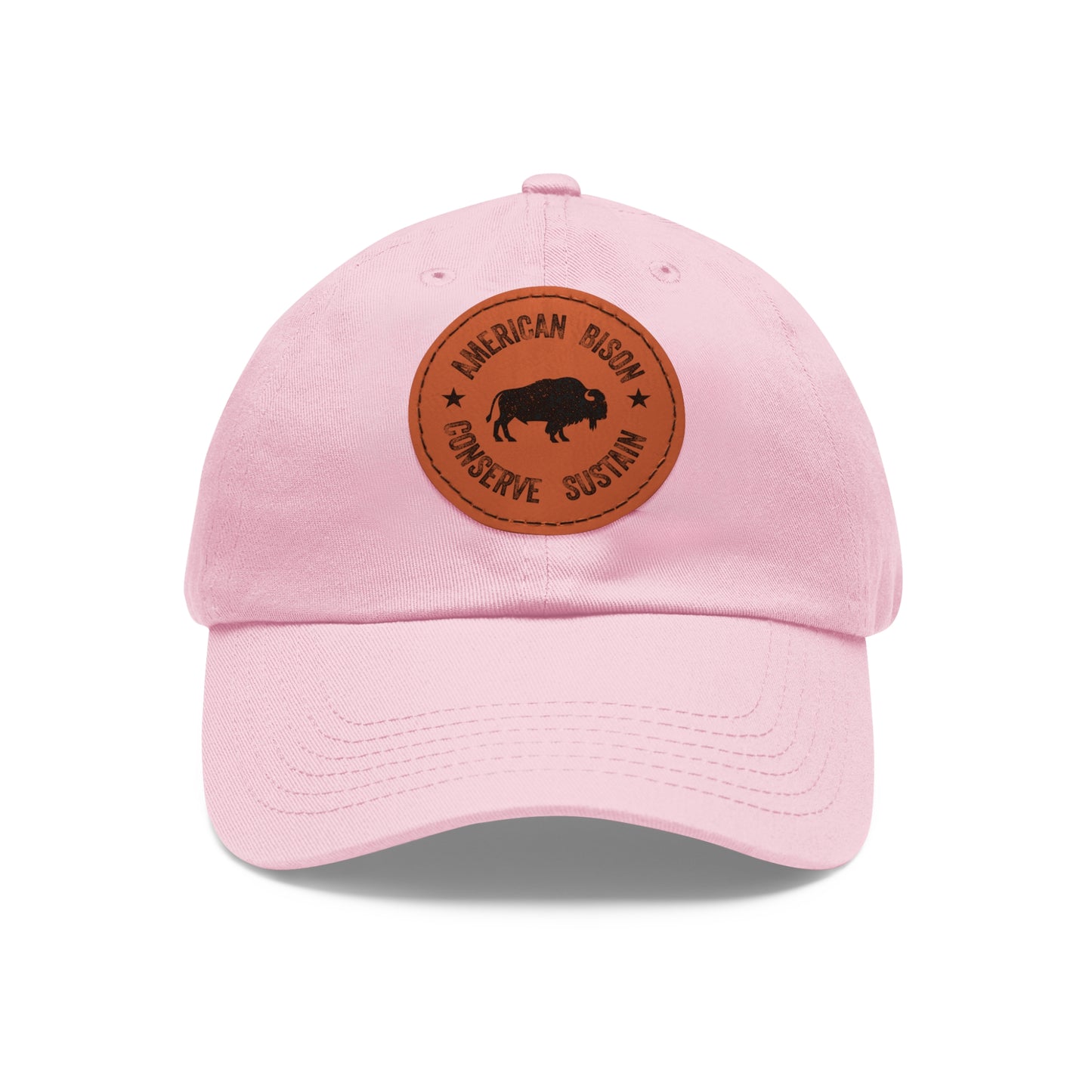 WYO Bison Conservation Cap with Leather Patch