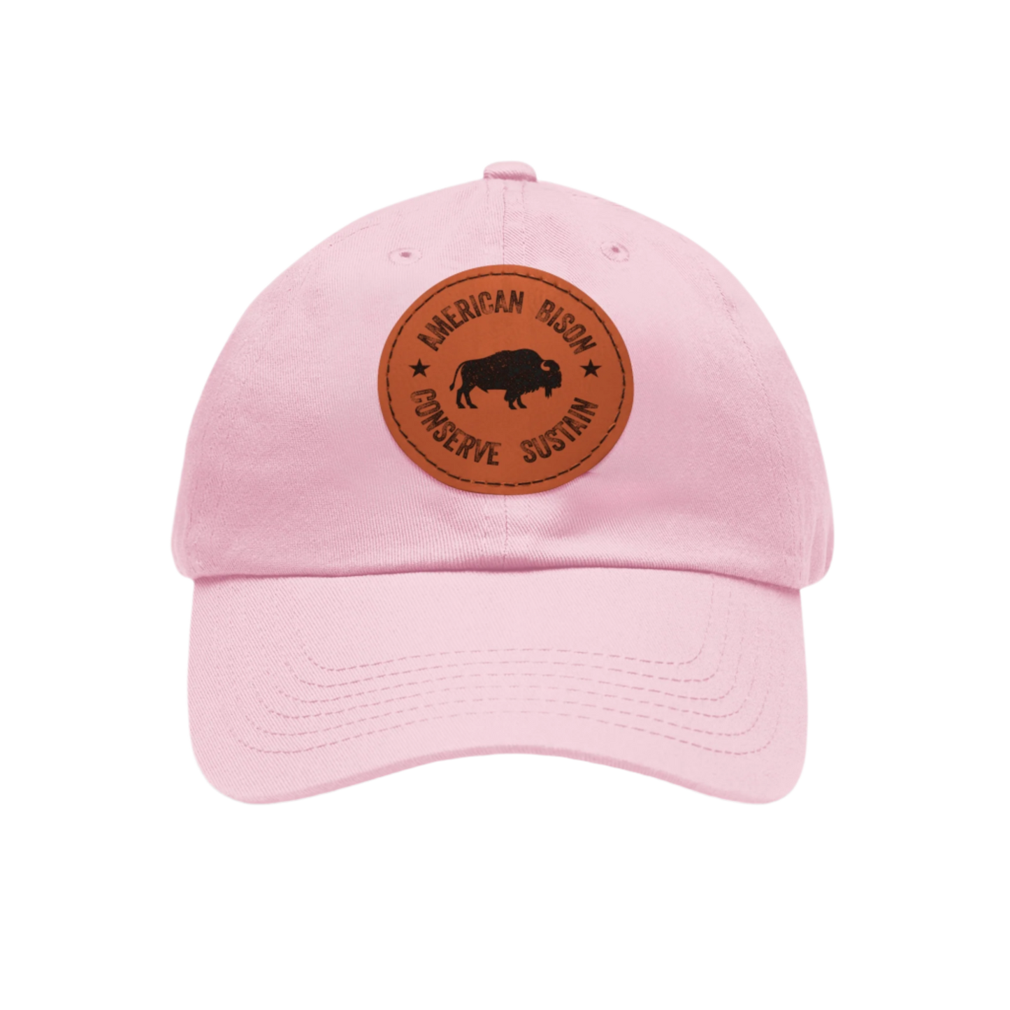 WYO Bison Conservation Cap with Leather Patch