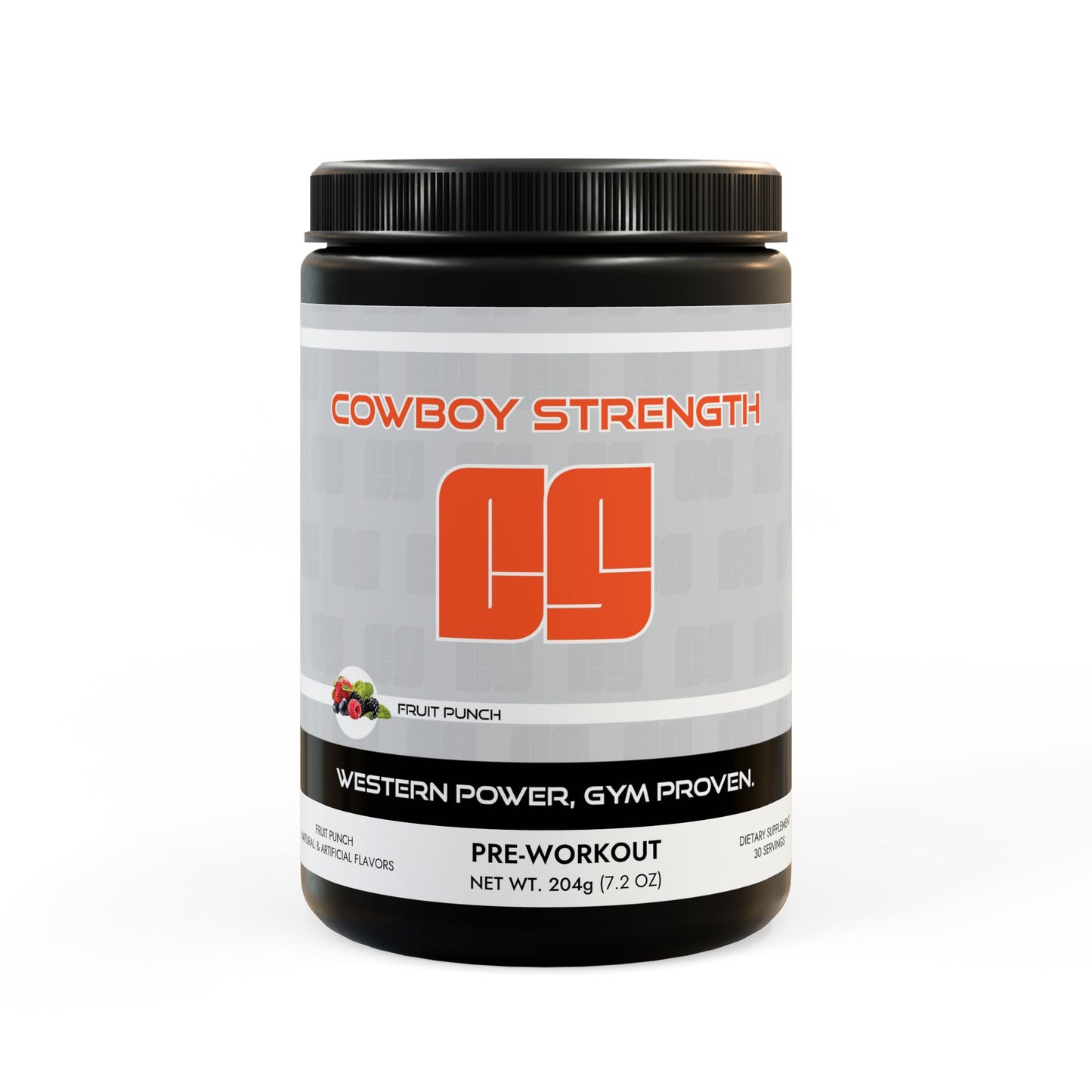 Cowboy Strength Pre-Workout Supplement, Fruit Punch (204g, 7.1oz)