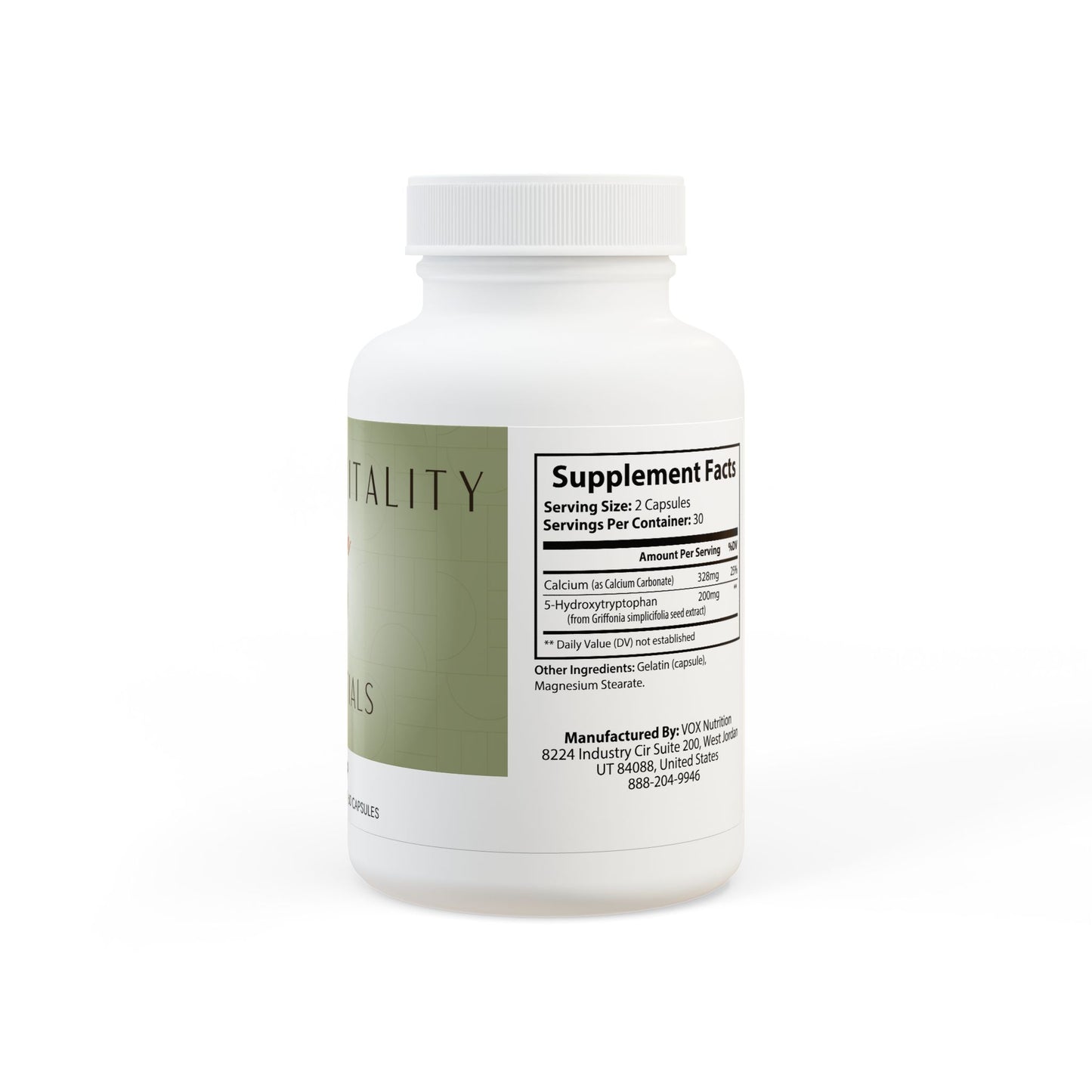 Prairie Vitality 5-HTP Supplement (60 Capsules)