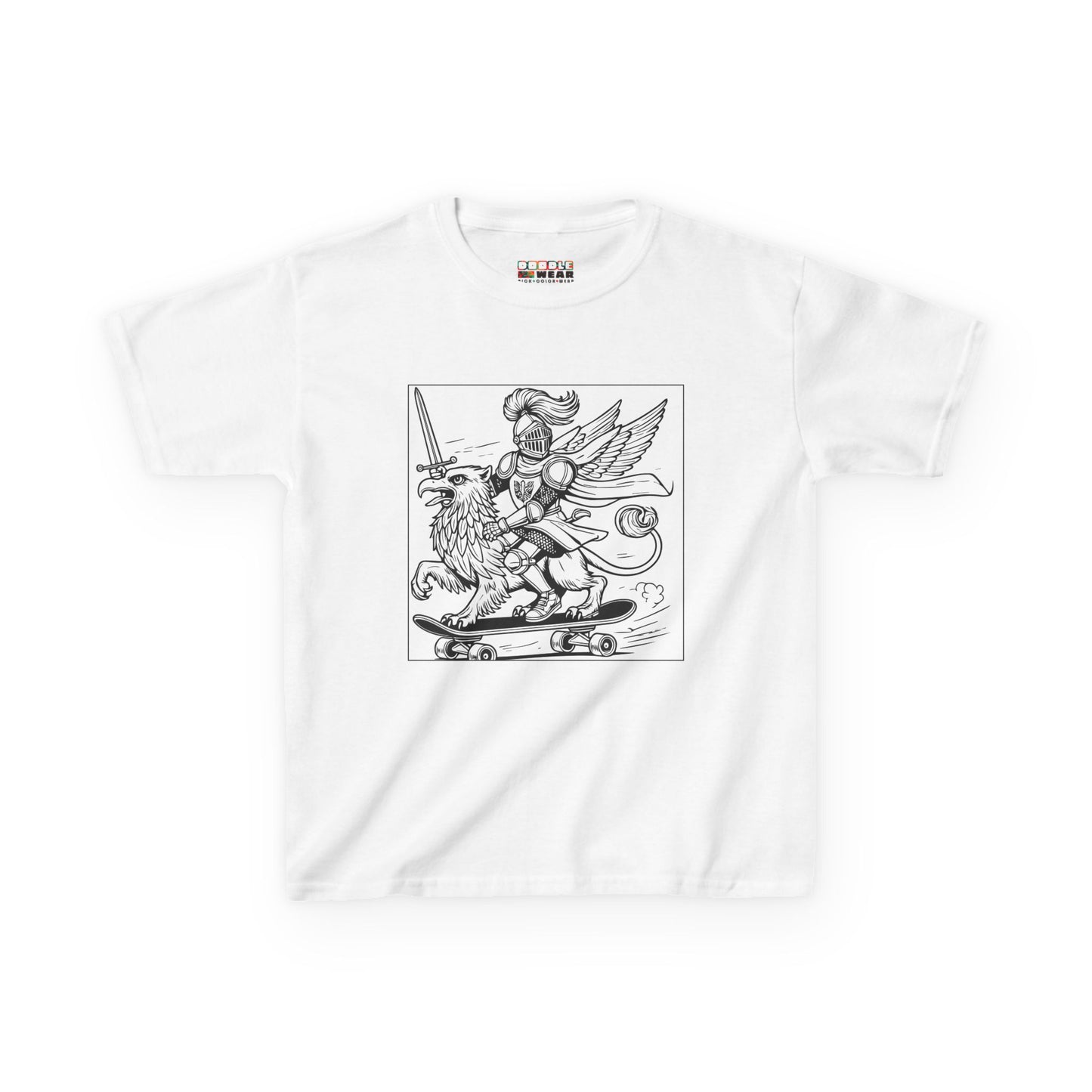 Doodlewear Skateboard Knight Cotton T-Shirt Kit