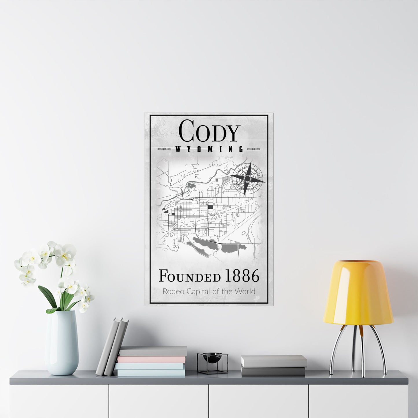Cody Wyoming Map Poster - Wyomerican