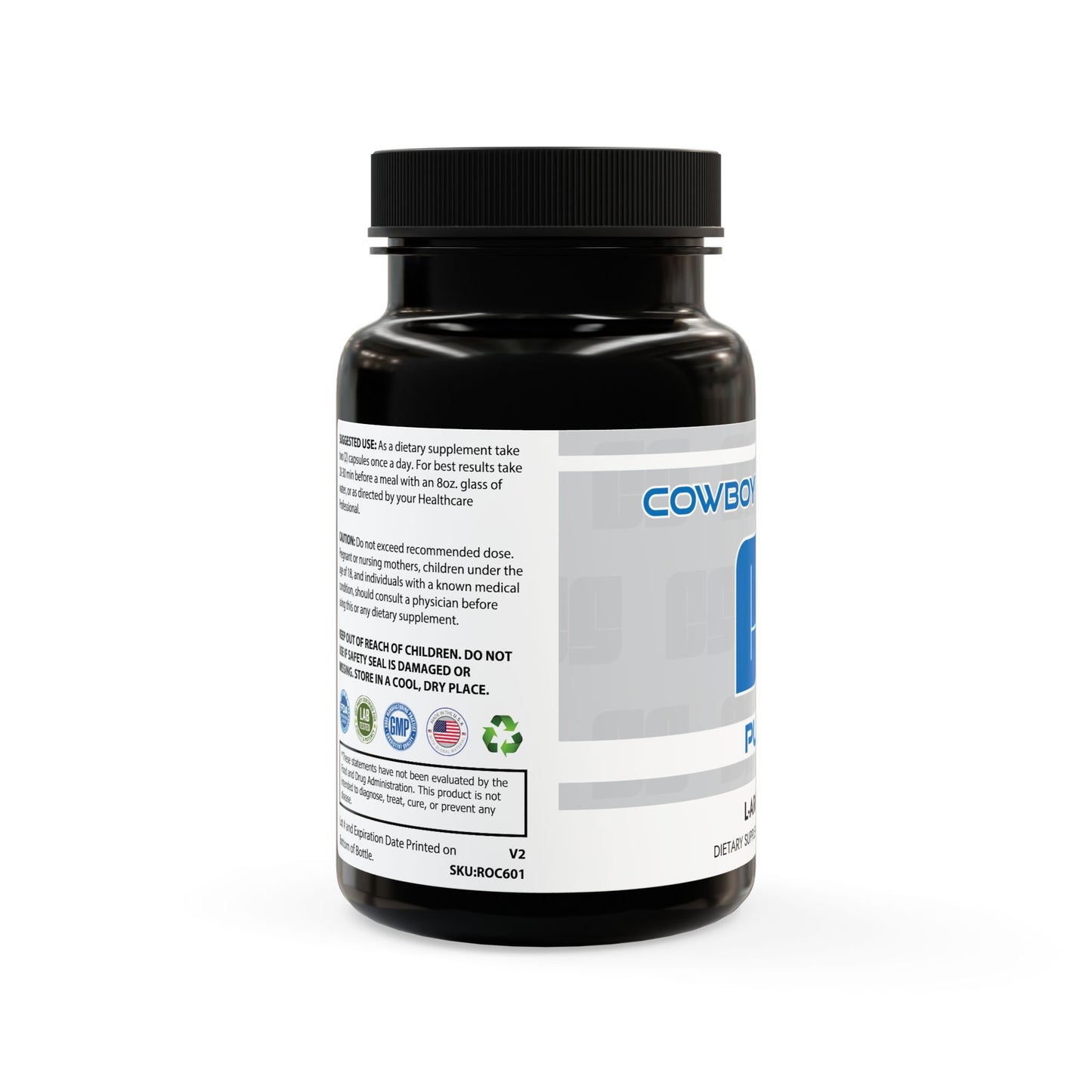 Cowboy Strength Pump L-Arginine Supplement (60 Capsules)