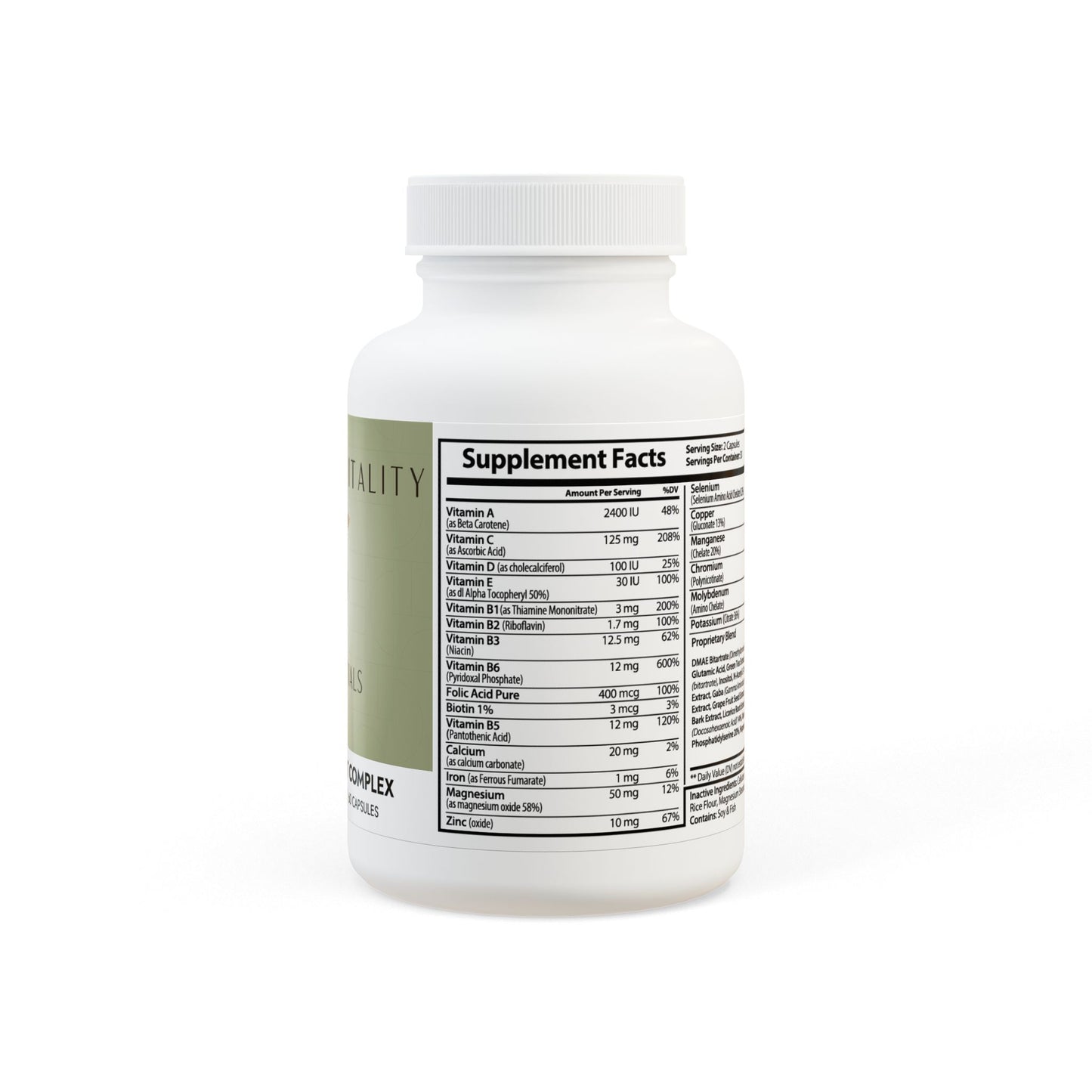 Prairie Vitality Brain Support Complex Supplement (60 Capsules)