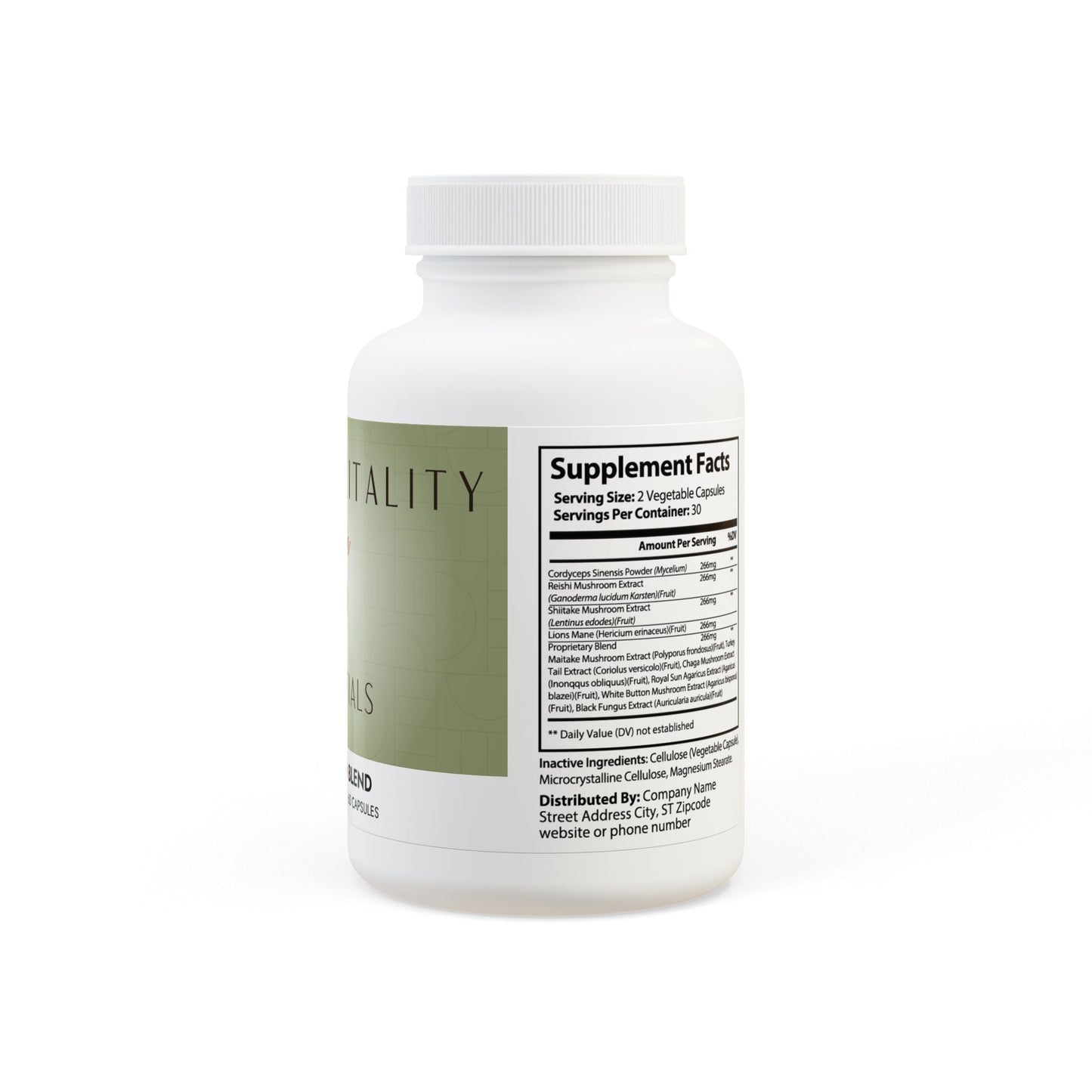 Prairie Vitality Mushroom Blend Supplement (60 Capsules)