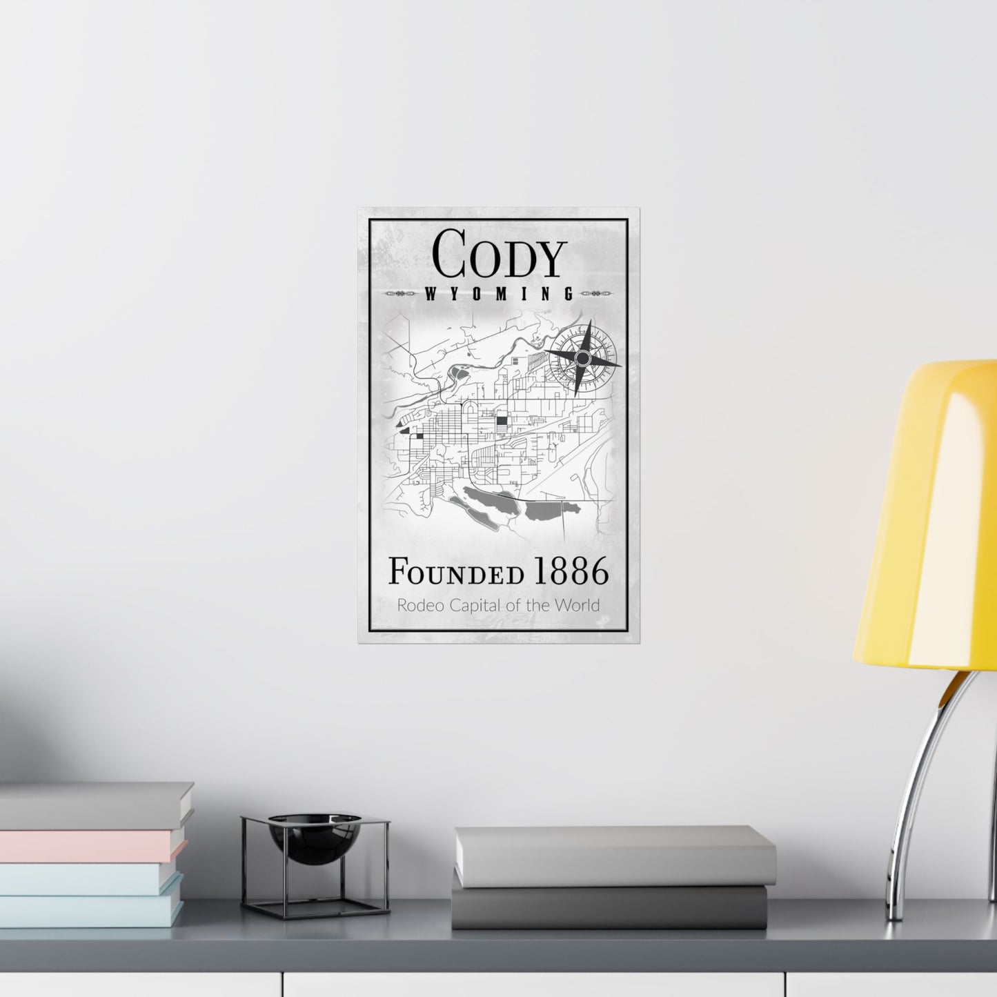 Cody Wyoming Map Poster - Wyomerican