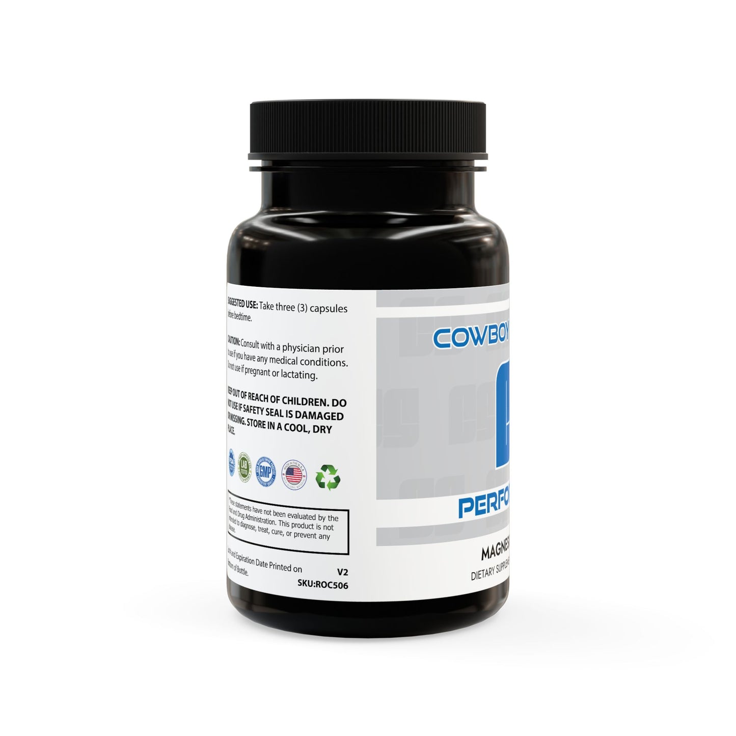 Cowboy Strength Performance Magnesium Zinc Supplement (90 Capsules)