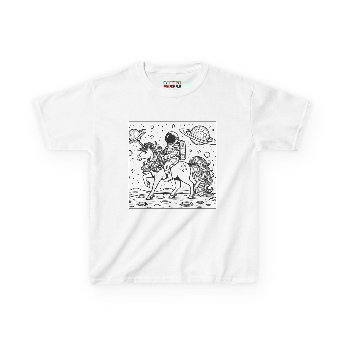 DoodleWear Astronaut Unicorn Cotton™ Tee Kit