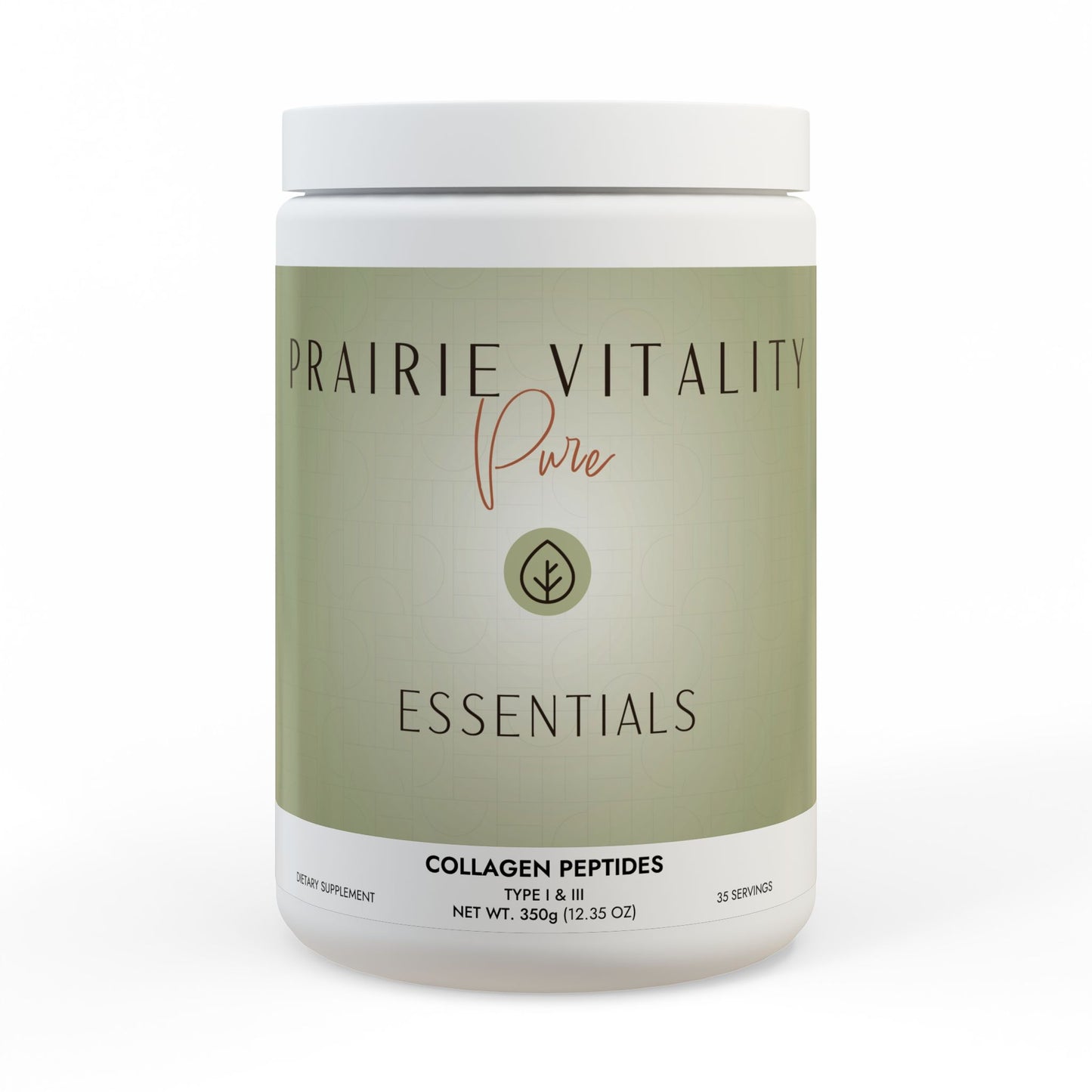 Prairie Vitality Collagen Peptides Type I & III Supplement (350g, 12.3oz)