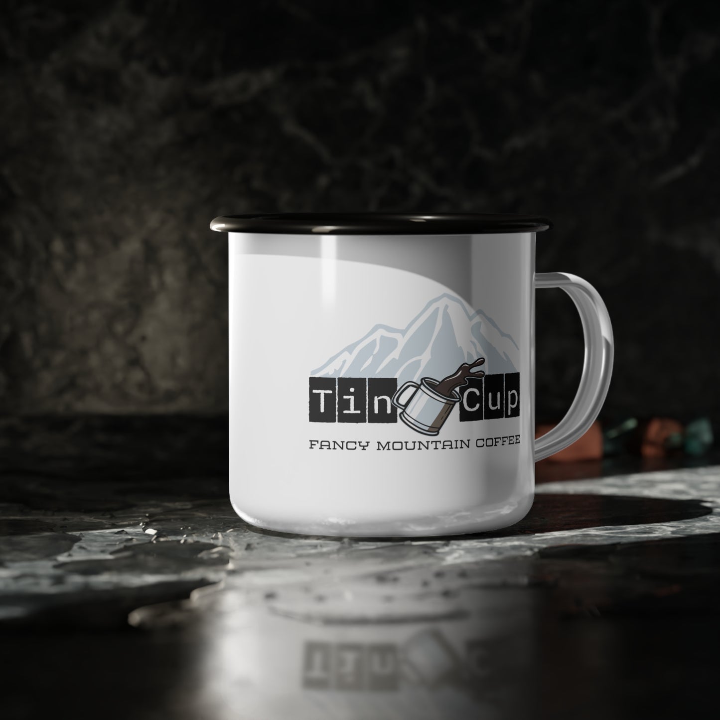 Tin Cup Coffee Enamel Cup - Wyomerican